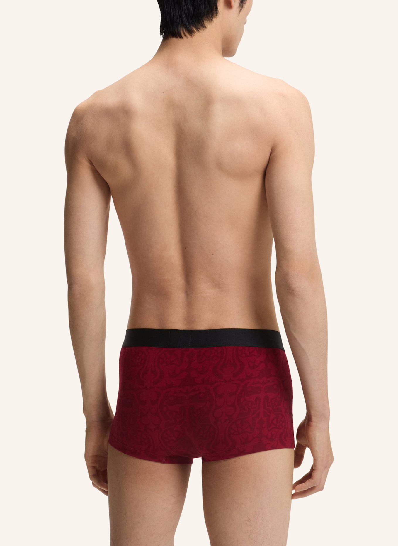 BOSS Boxershort TRUNK 3P CNY: DUNKELROT