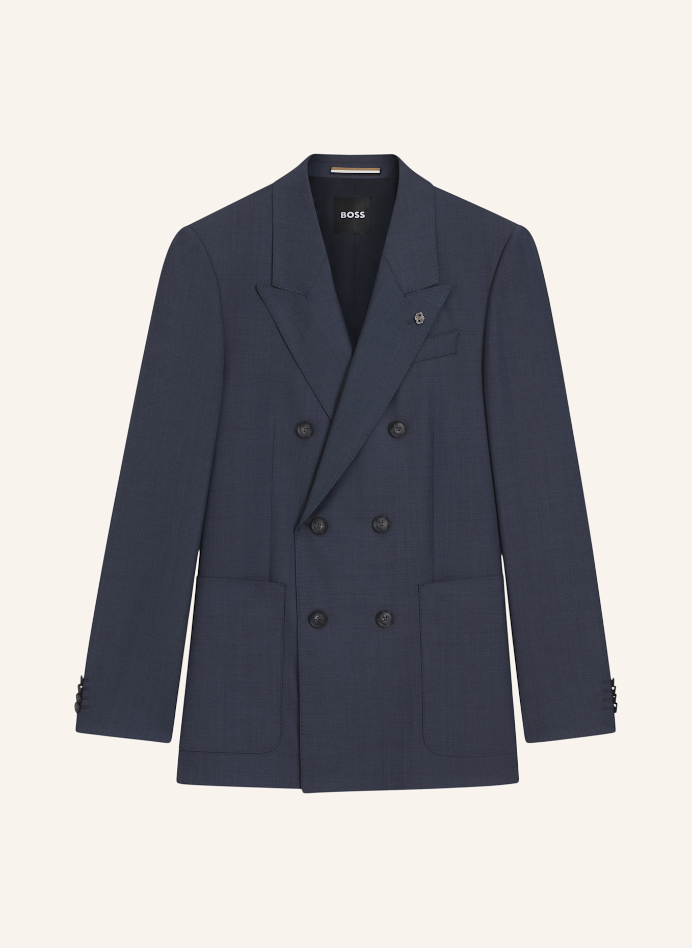 BOSS Blazer C-CALLUM-DB-PEAK-254 Relaxed Fit: BLAUGRAU