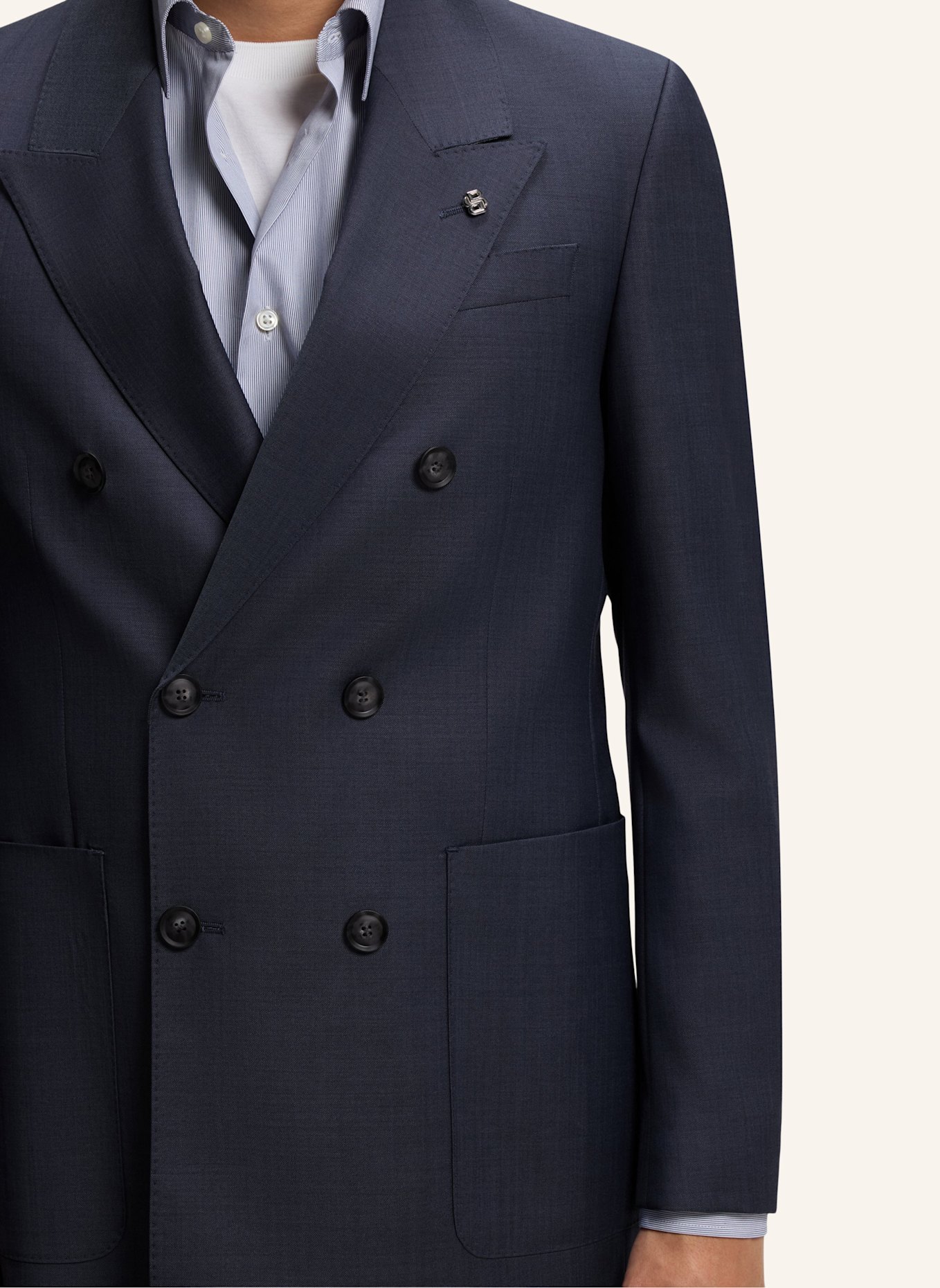 BOSS Blazer C-CALLUM-DB-PEAK-254 Relaxed Fit: BLAUGRAU