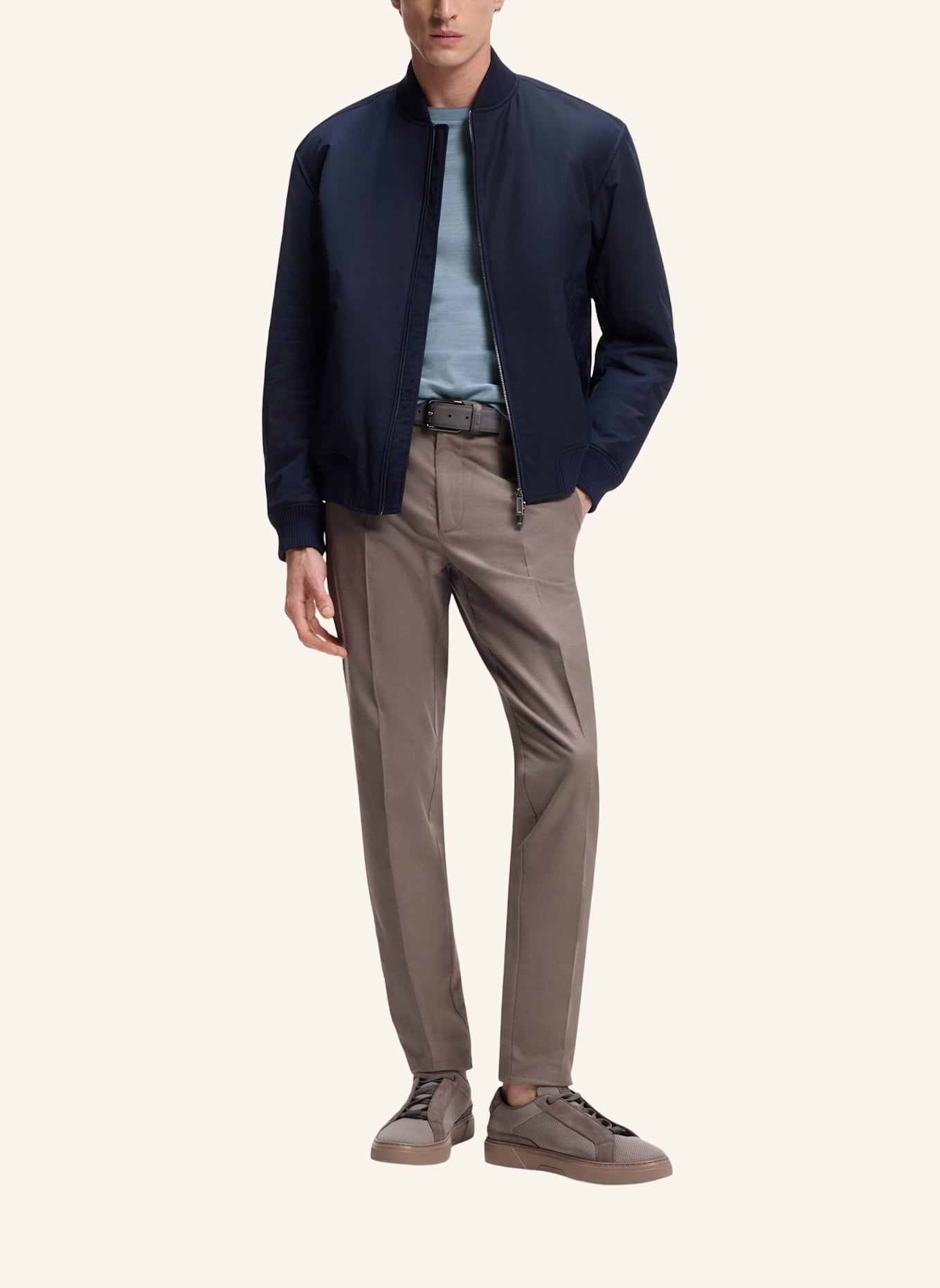 BOSS T-Shirt C-THOMPSON 242_AM Regular Fit: HELLBLAU