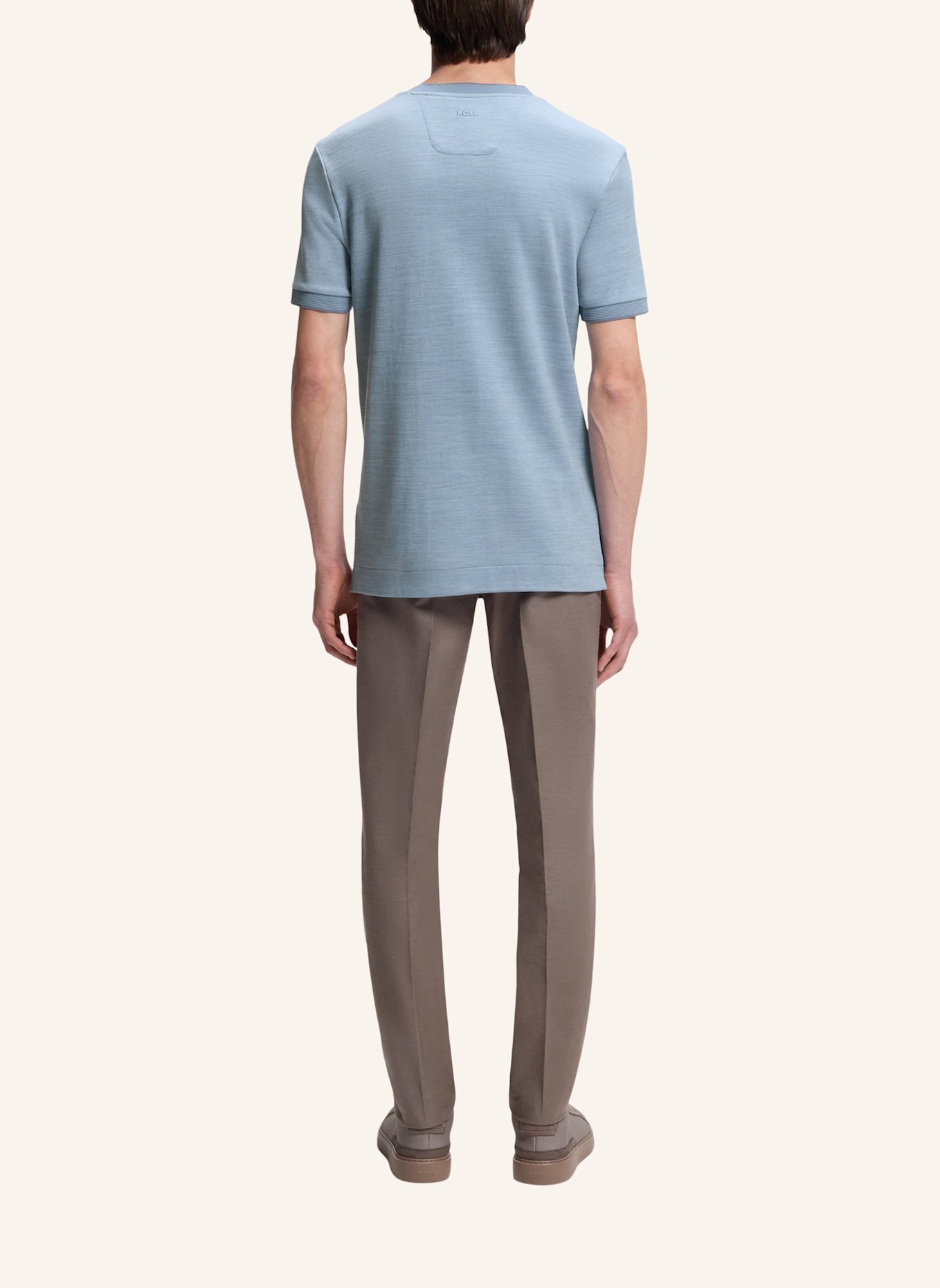 BOSS T-Shirt C-THOMPSON 242_AM Regular Fit: HELLBLAU