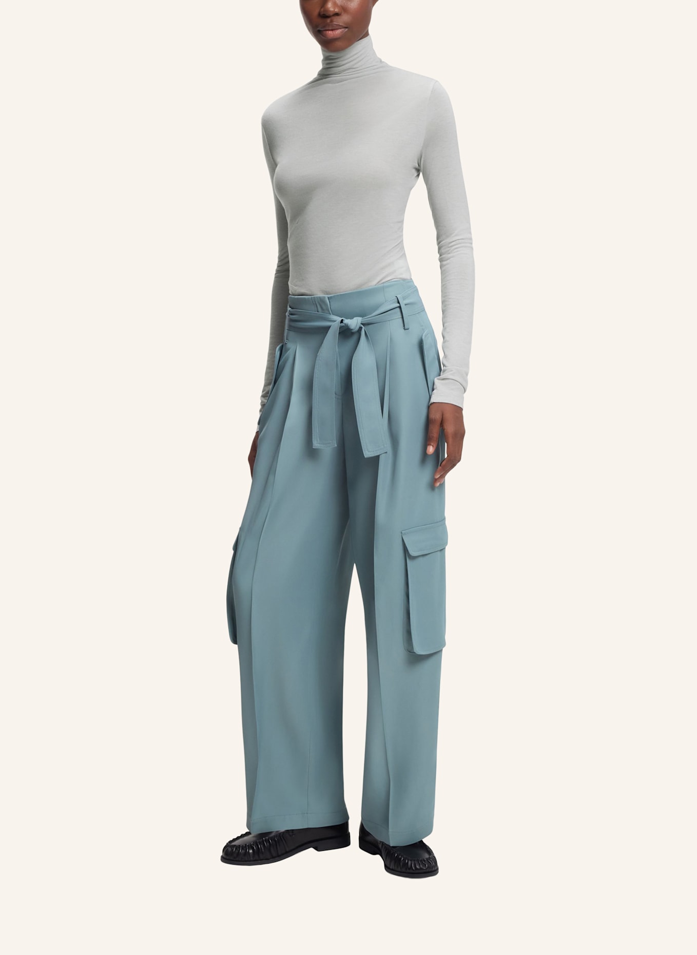 BOSS Longsleeve ELAVU: SILBER