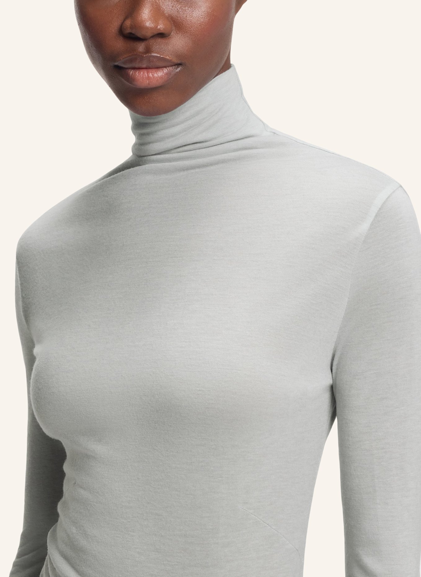 BOSS Longsleeve ELAVU: SILBER