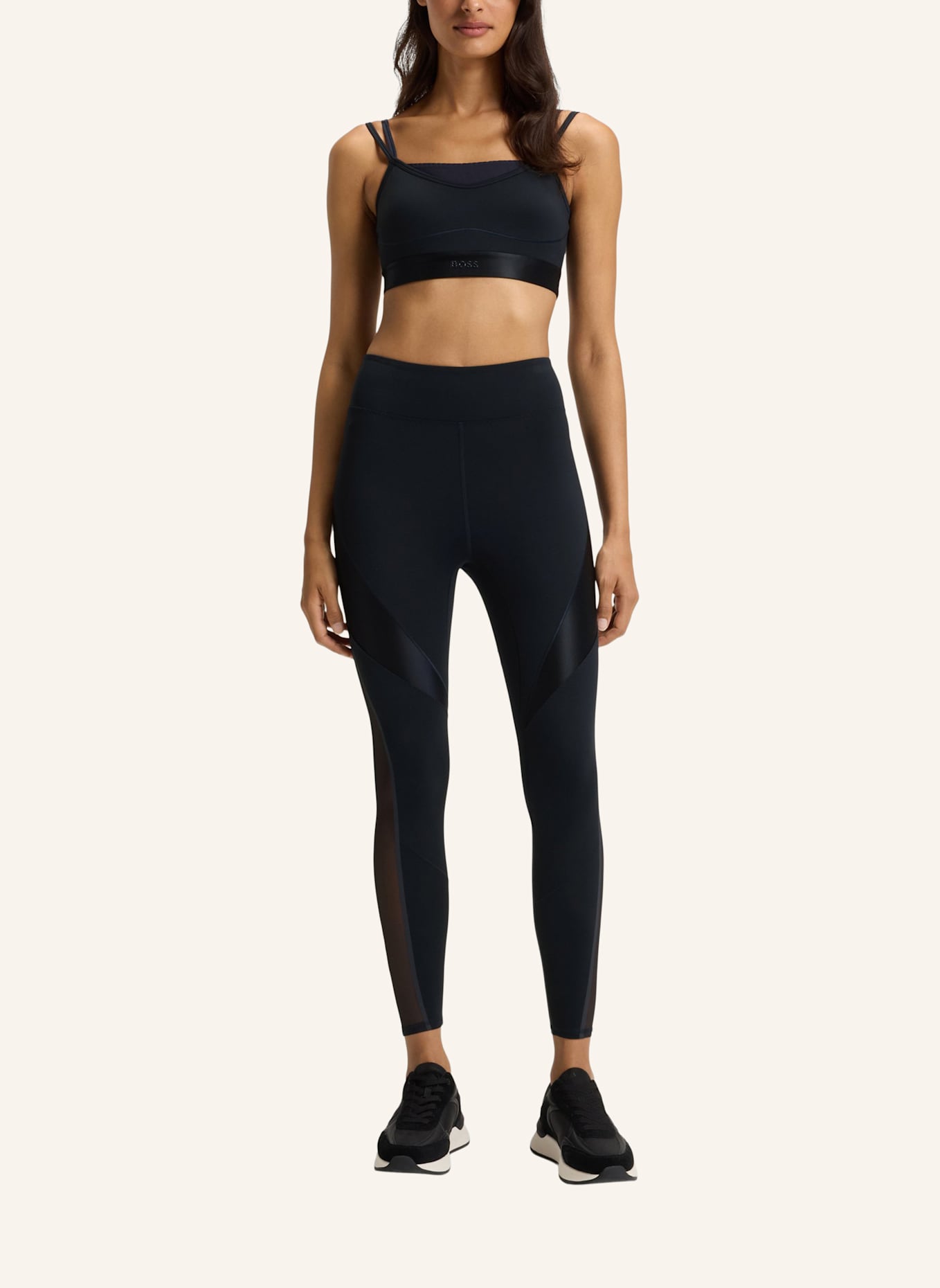 BOSS Casual Top EDELE Slim Fit: DUNKELBLAU