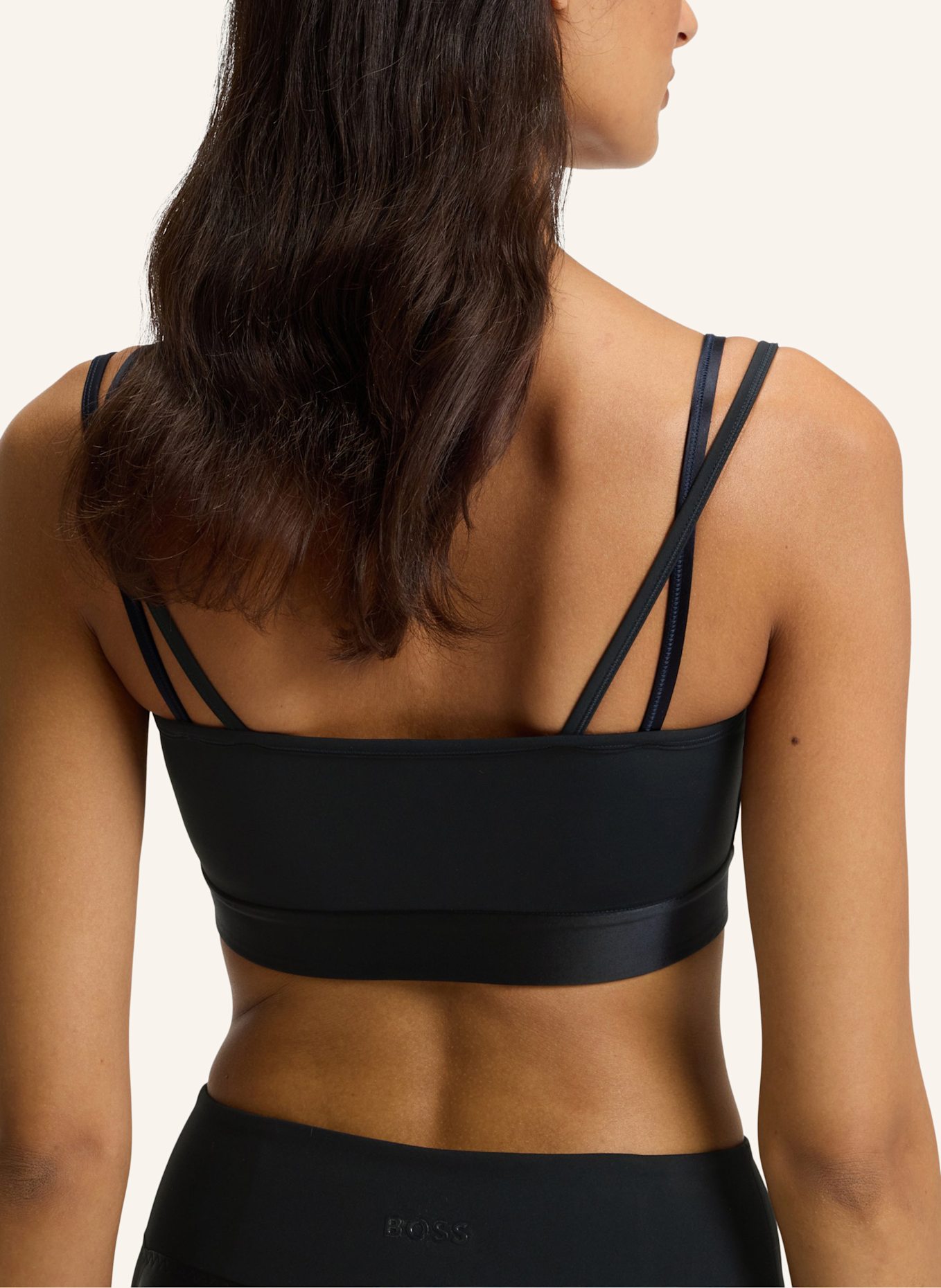 BOSS Casual Top EDELE Slim Fit: DUNKELBLAU