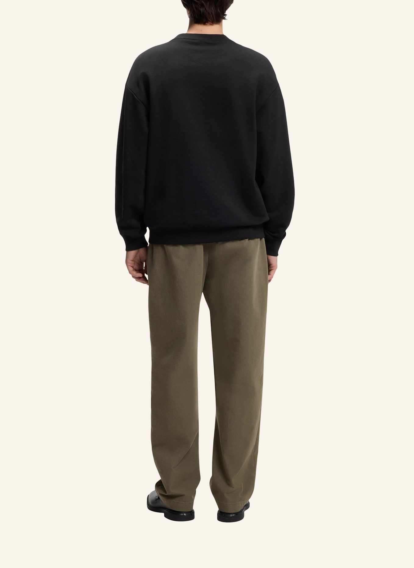 HUGO Sweatshirt DANOTOP Relaxed Fit: SCHWARZ