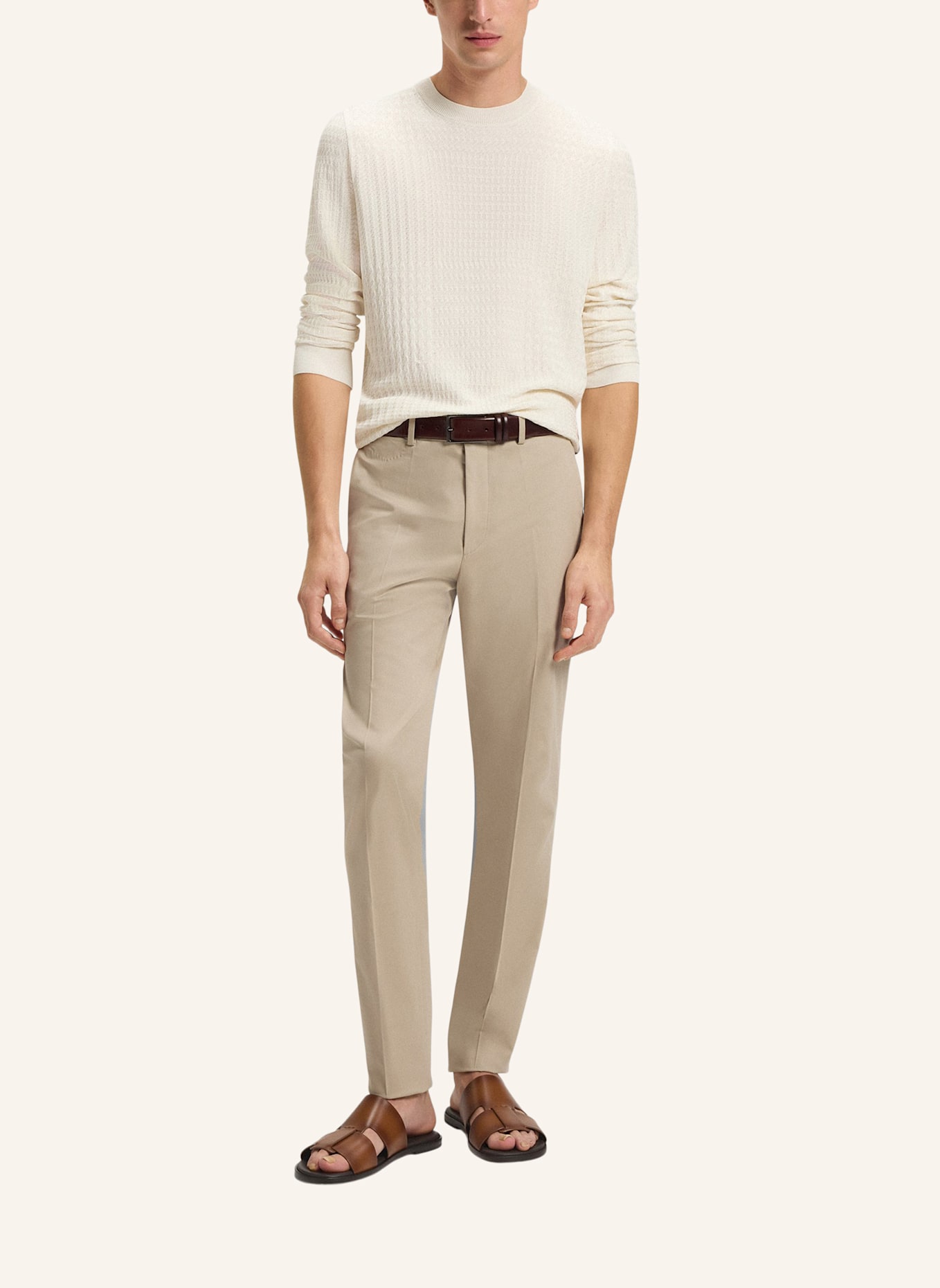 BOSS Sandale KAEL_SLIDE_BURE: BRAUN