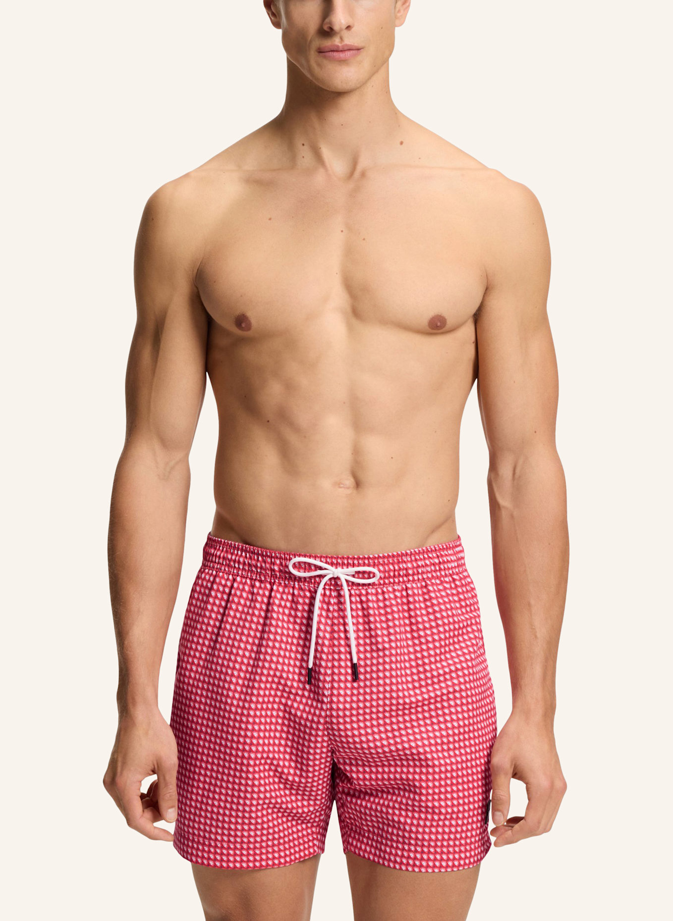 BOSS Badeshorts VIBE: DUNKELROT