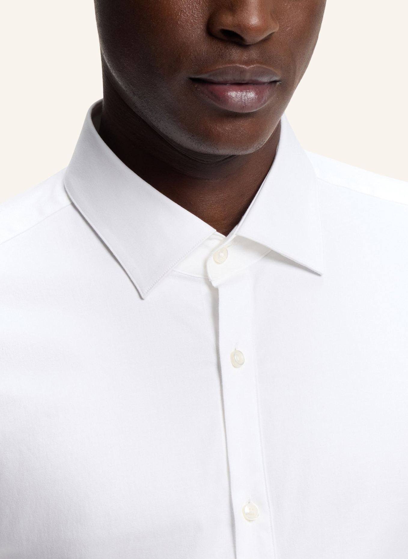 HUGO Business Hemd KING Slim Fit: WEISS