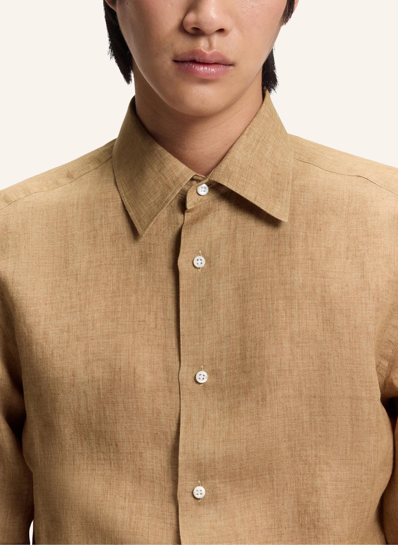 BOSS Casual Hemd L-HAYS-KENTW-C-252 Slim Fit: BEIGE