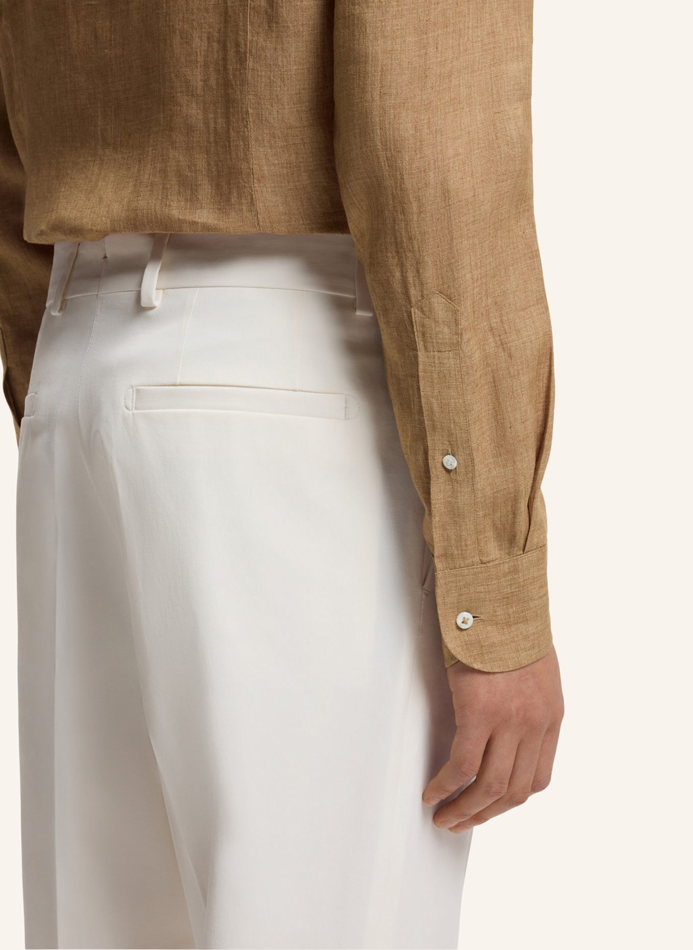 BOSS Casual Hemd L-HAYS-KENTW-C-252 Slim Fit: BEIGE