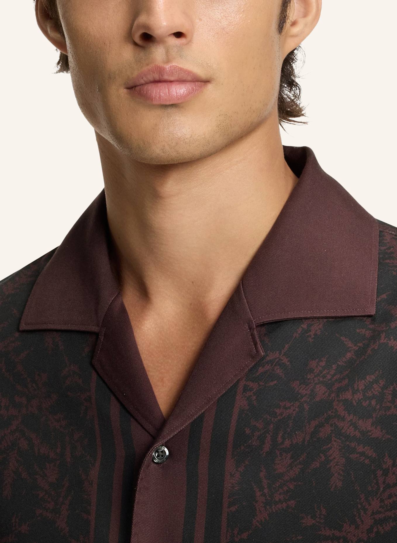 HUGO Casual Hemd ESPINO Oversize Fit: BRAUN