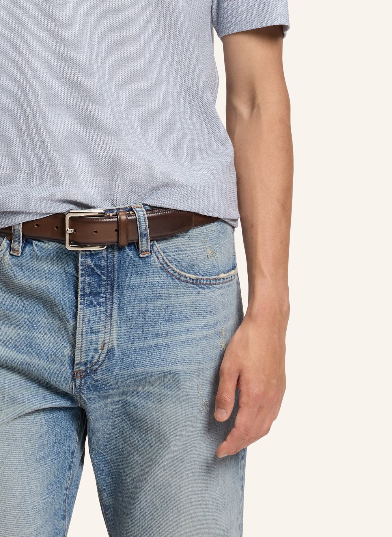 BOSS Business Gürtel LARS-ST_SZ35: DUNKELBRAUN