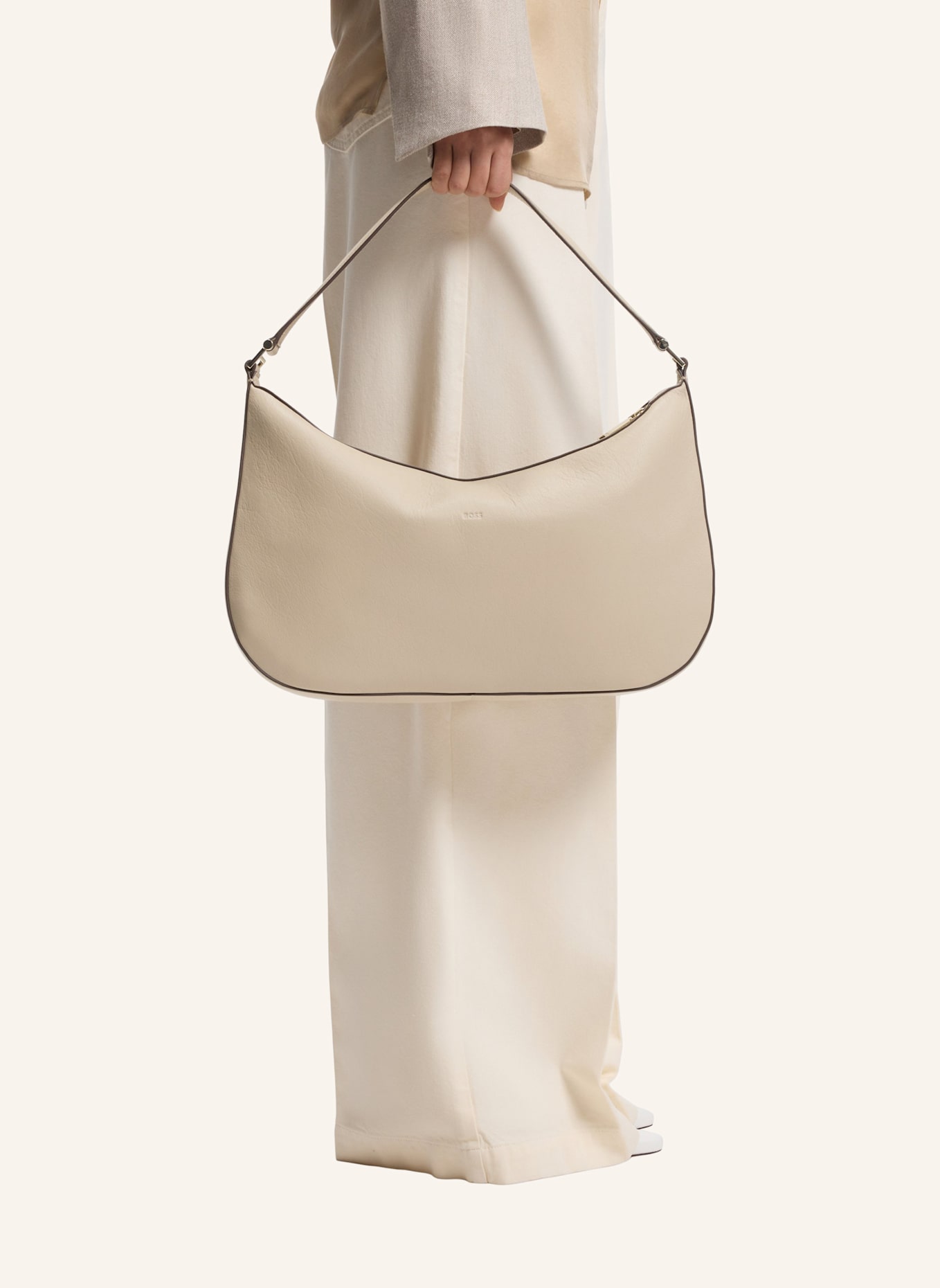 BOSS Umhängetasche ARIELL NEW HOBO M: BEIGE