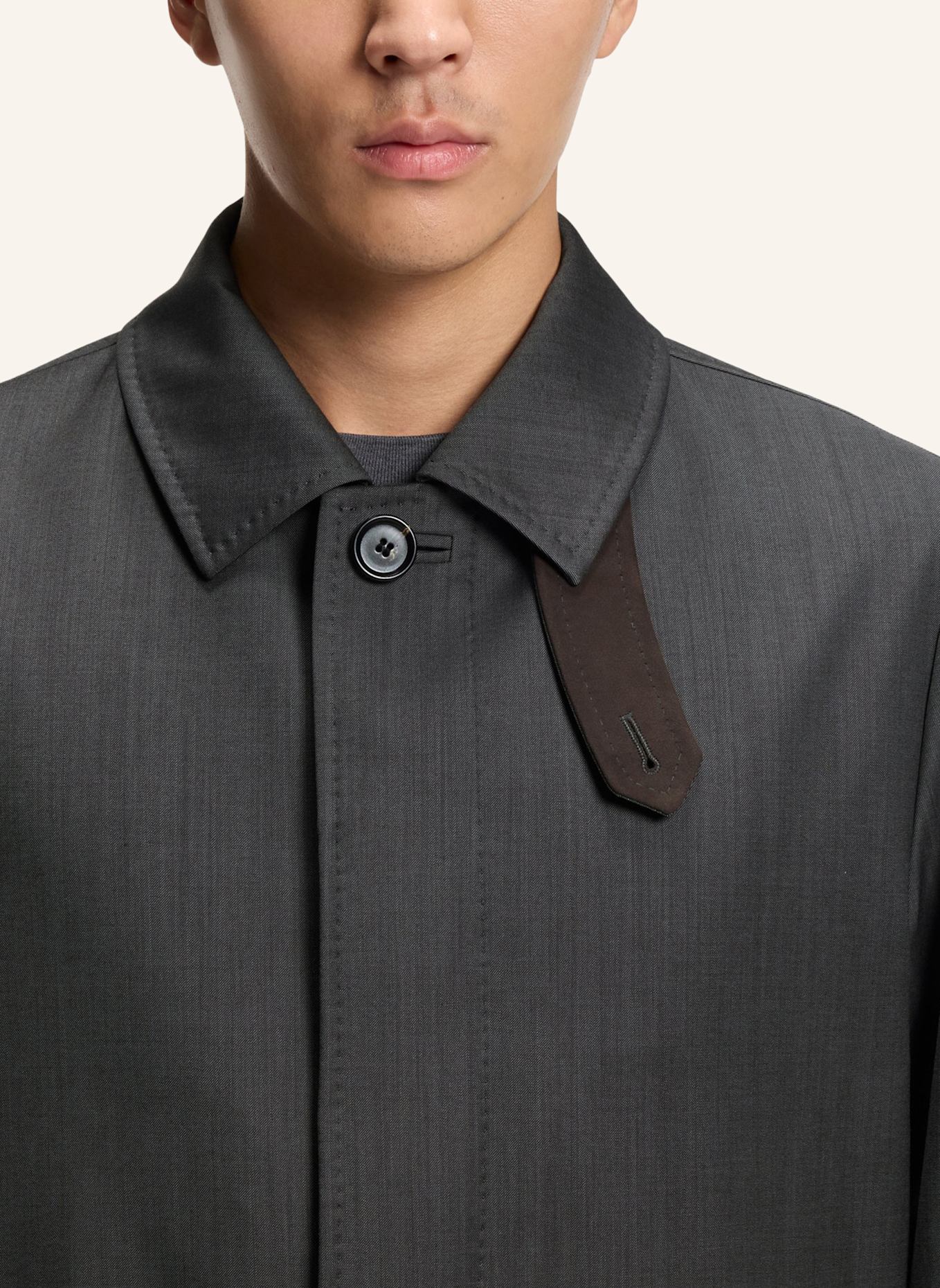 BOSS Klassischer Mantel L-JACE-LP-253 Regular Fit: SCHWARZ