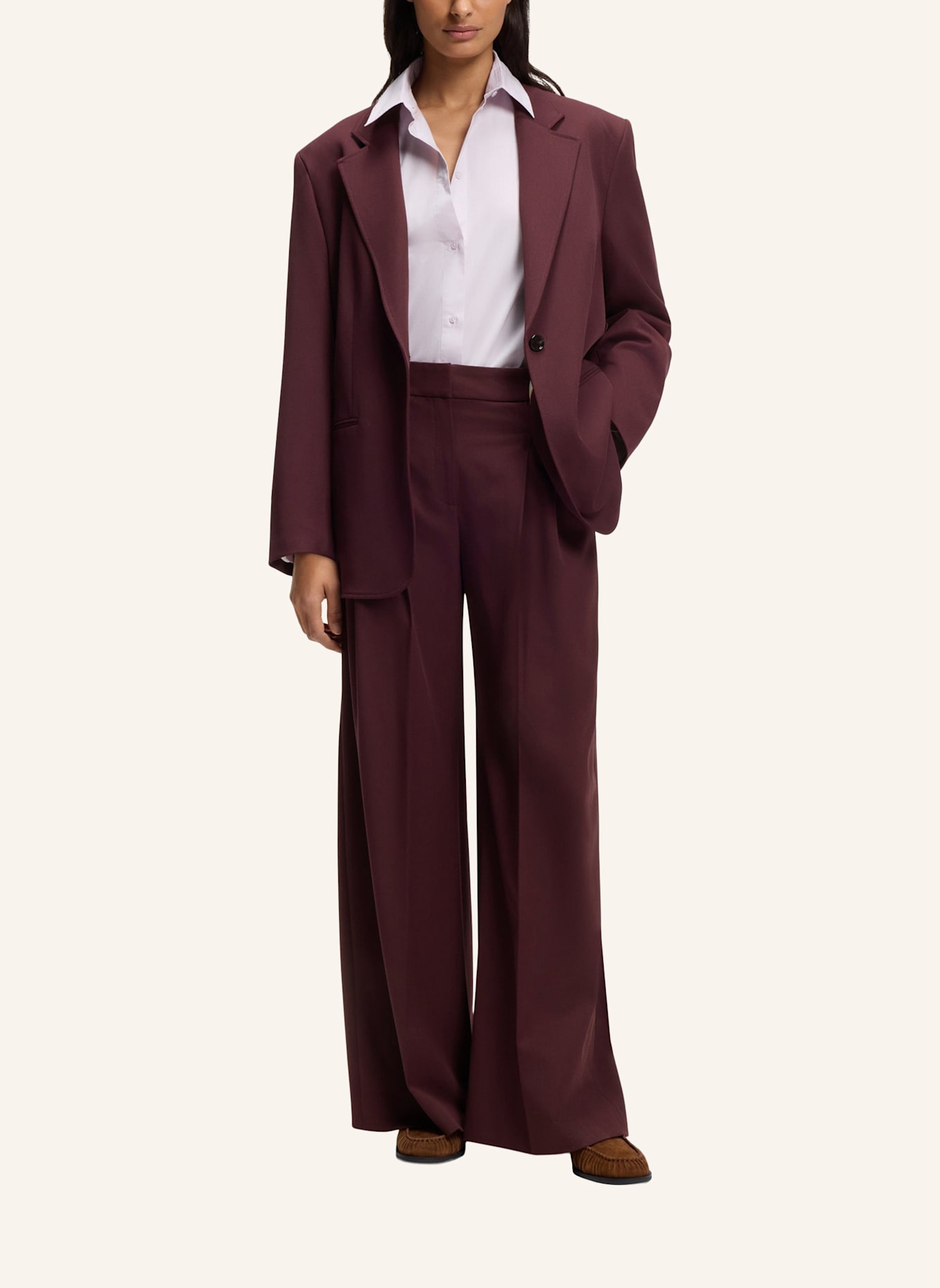 BOSS Business Hose C_TAKORA Relaxed Fit: DUNKELBRAUN