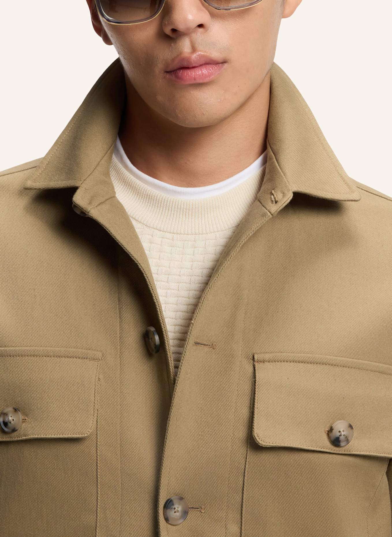 BOSS Blazer C-CARPER-OS-253F Relaxed Fit: KHAKI