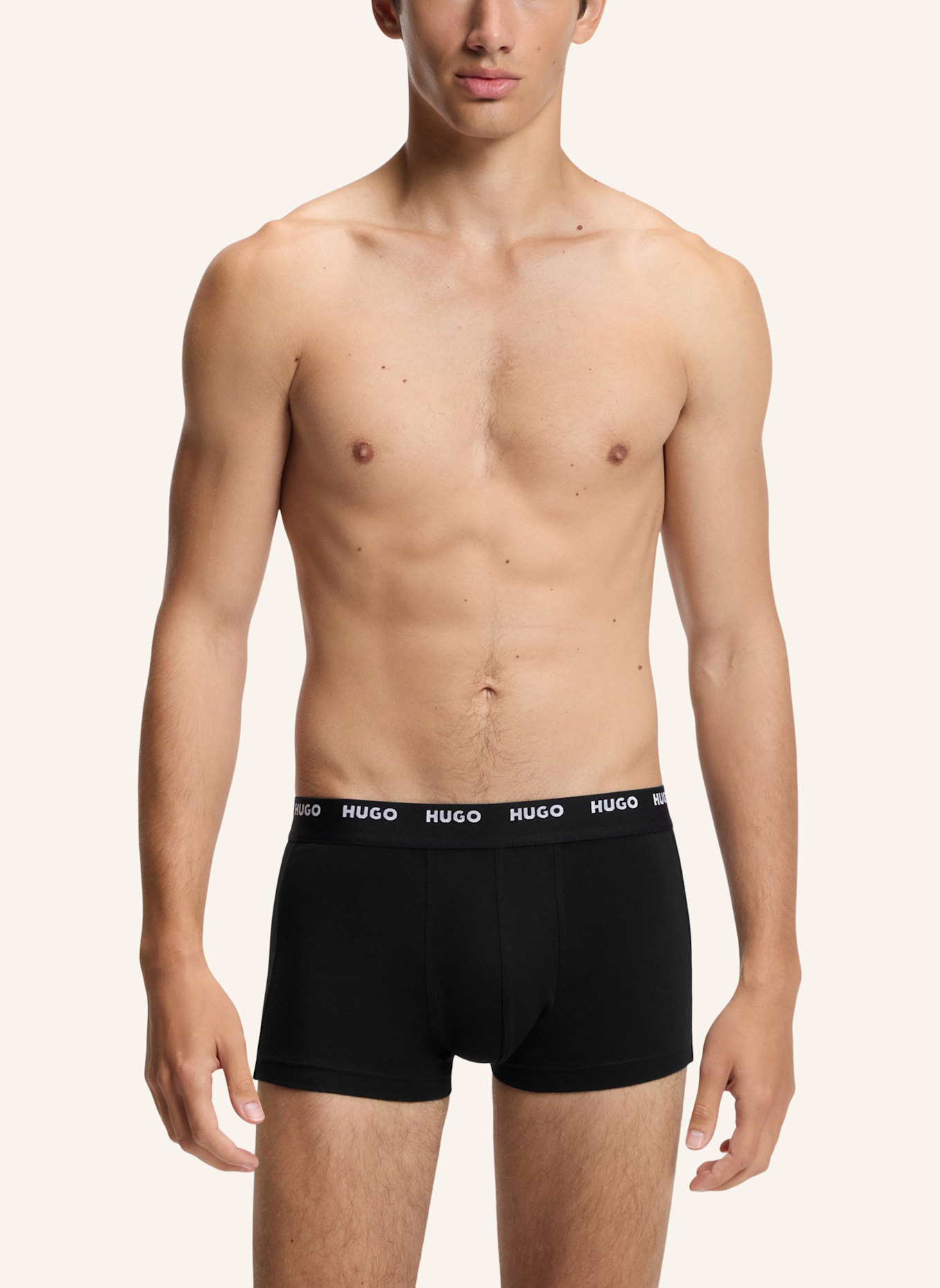 HUGO Boxershort TRUNK FIVE PACK: WEISS