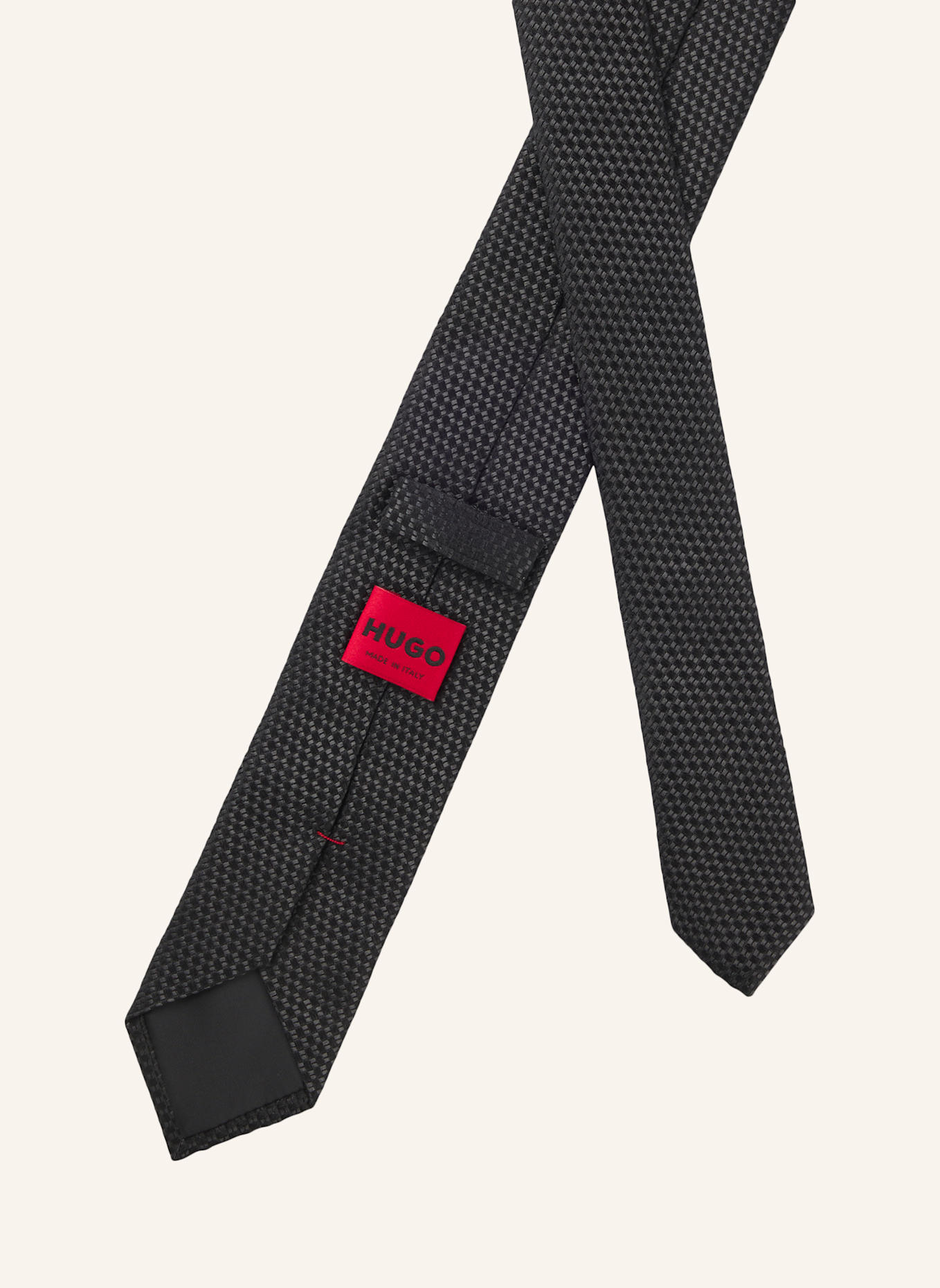 HUGO Krawatte TIE CM 6: SCHWARZ