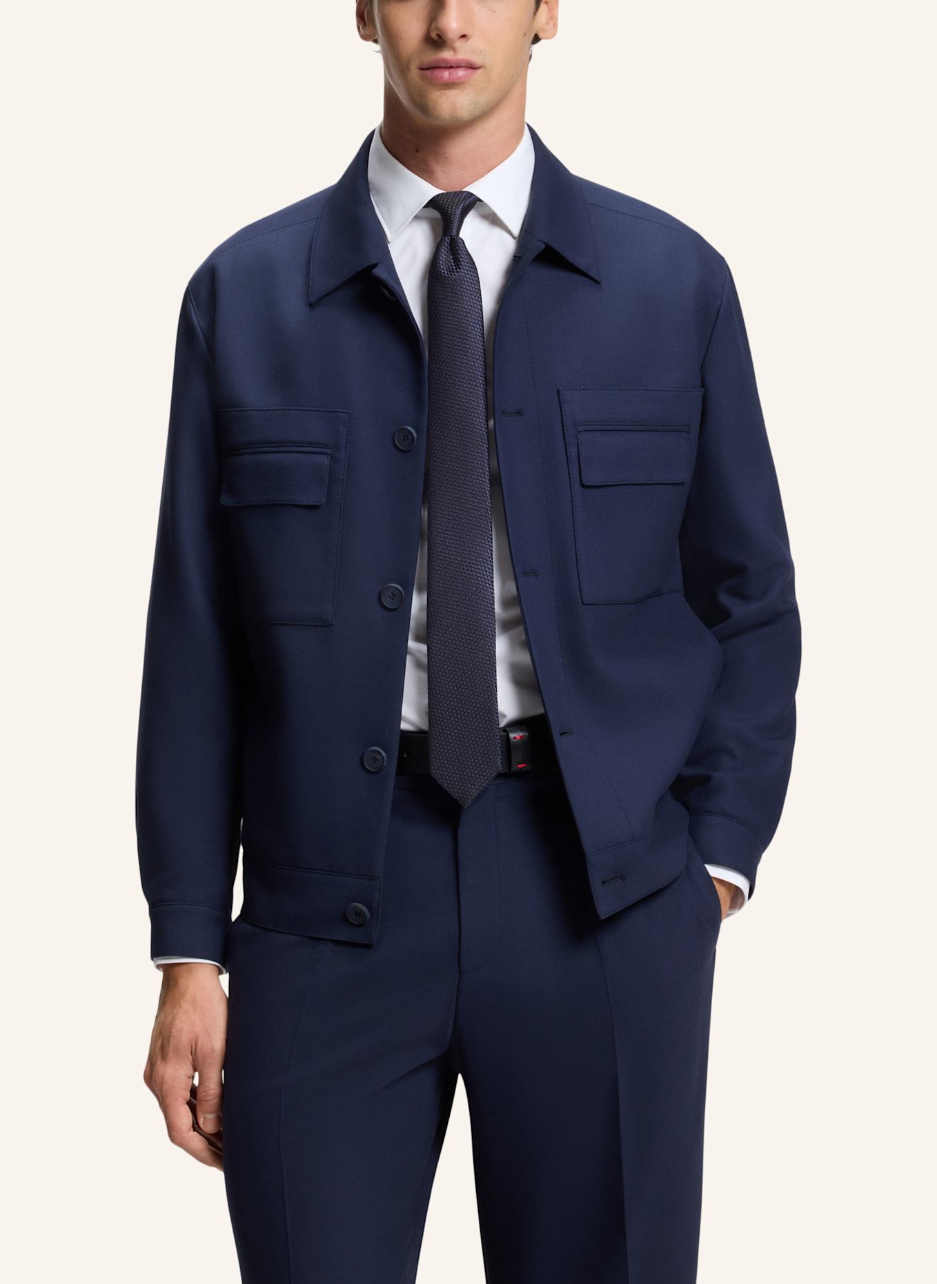 HUGO Krawatte TIE CM 6: DUNKELBLAU