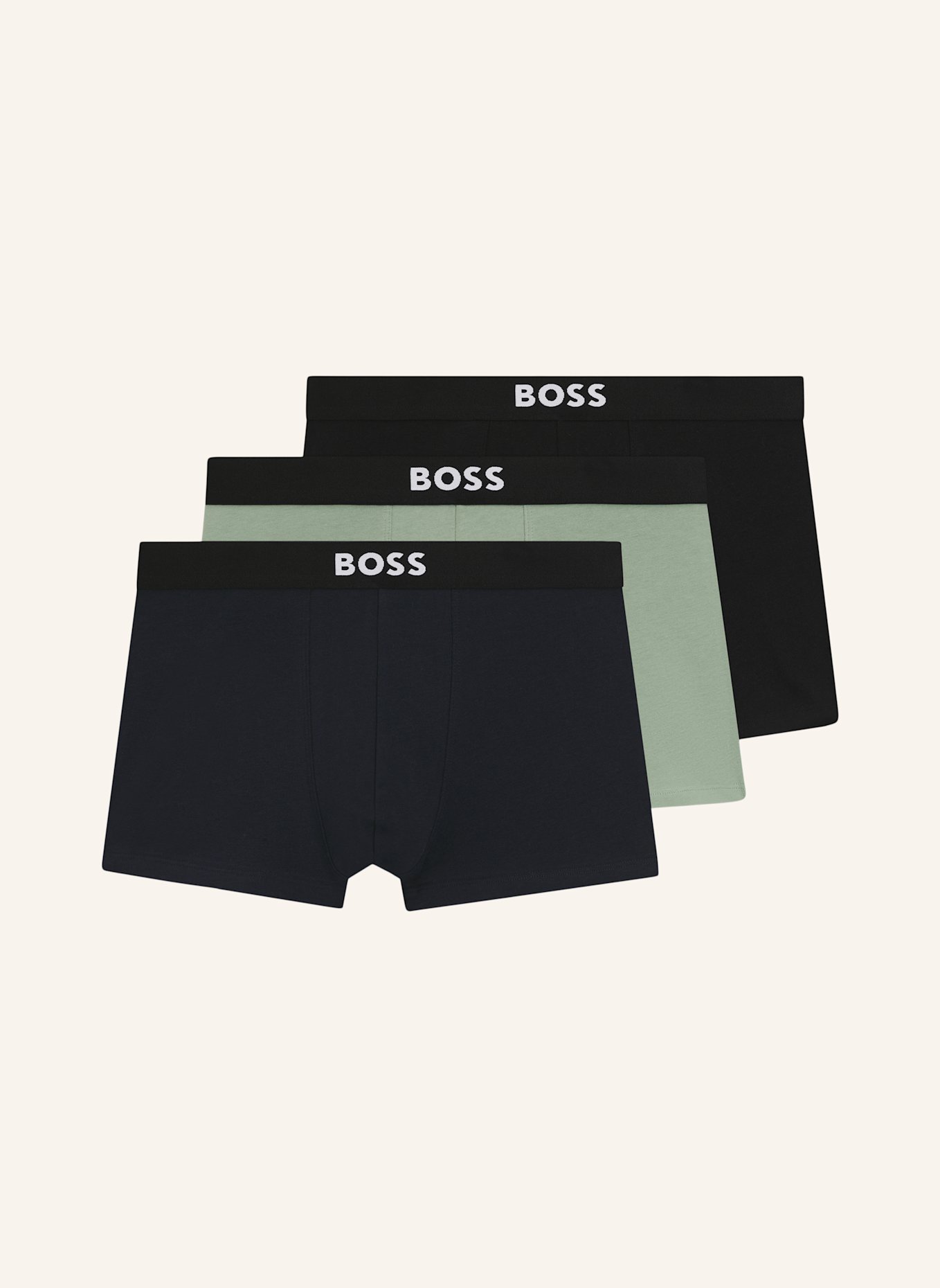 BOSS 3er-Pack Boxershorts ONE: SCHWARZ