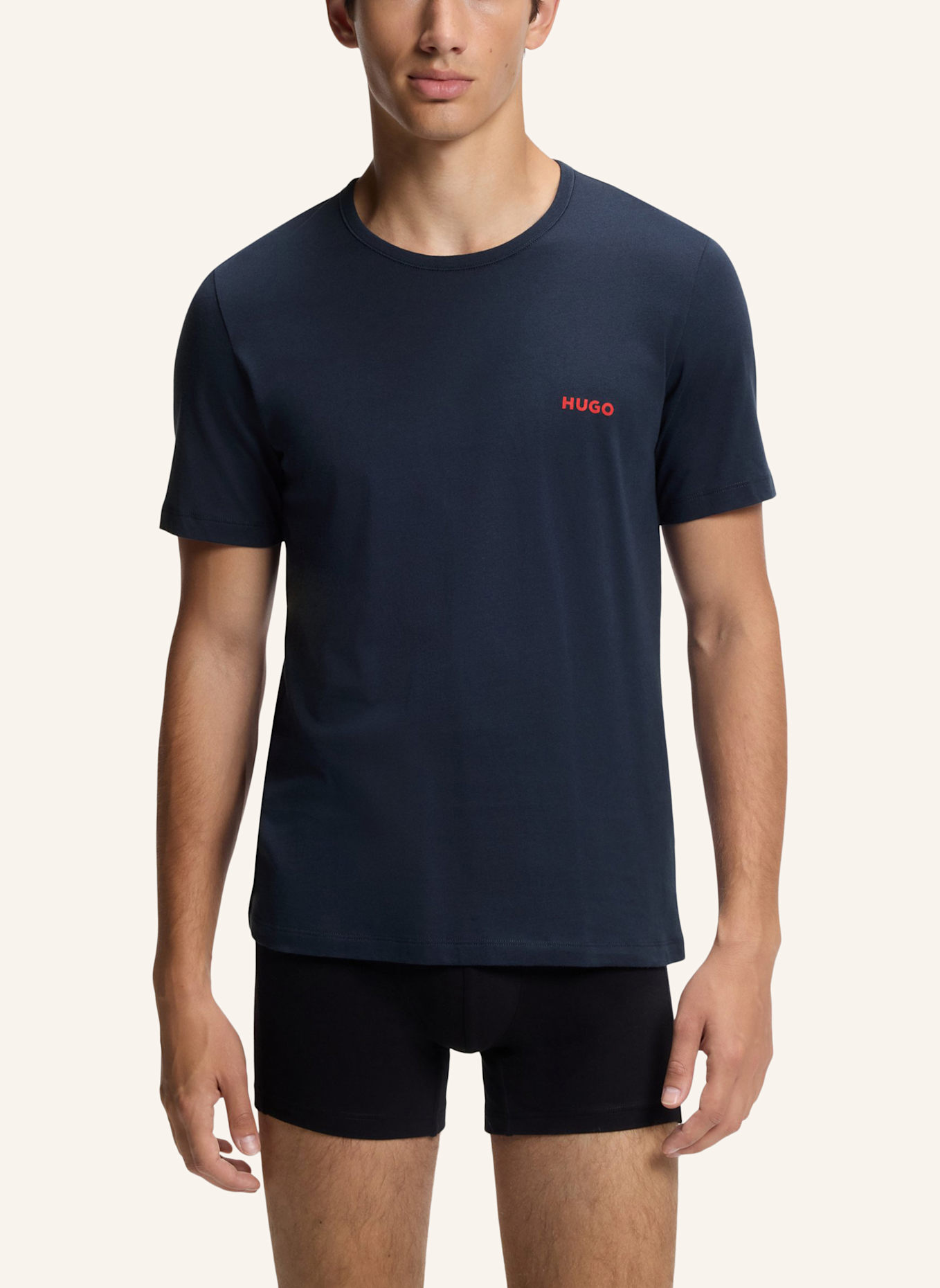 HUGO Unterwäsche Top T-SHIRT RN TRIPLET P Regular Fit: DUNKELGRAU