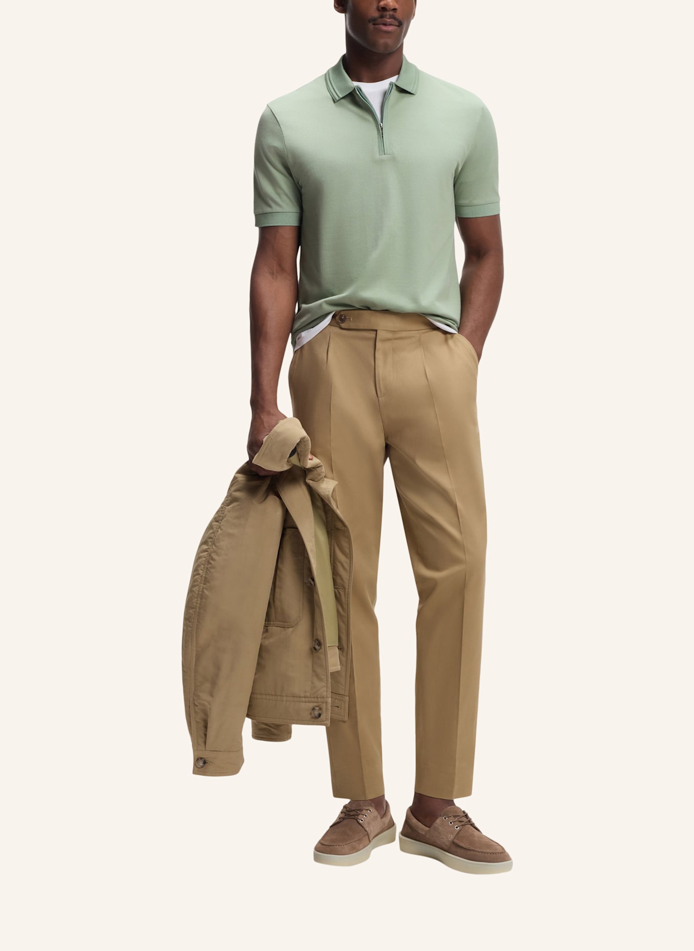 BOSS Poloshirt H-PARAS 70 Regular Fit: HELLGRÜN