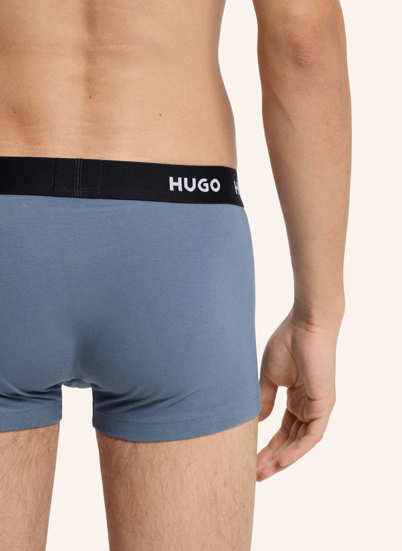 HUGO Boxershort TRUNK TRIPLET PACK: OLIV/ DUNKELBLAU/ SCHWARZ