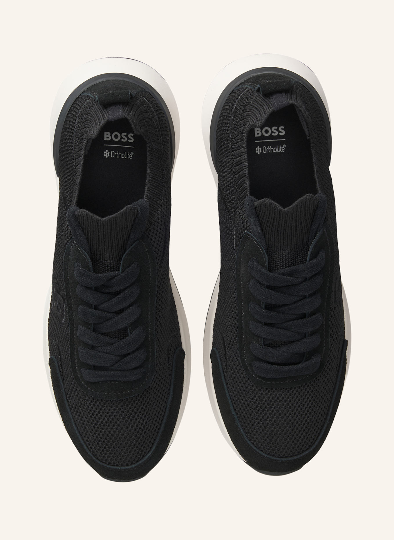 BOSS Turnschuh B ICON_RUNN_KNSD: SCHWARZ