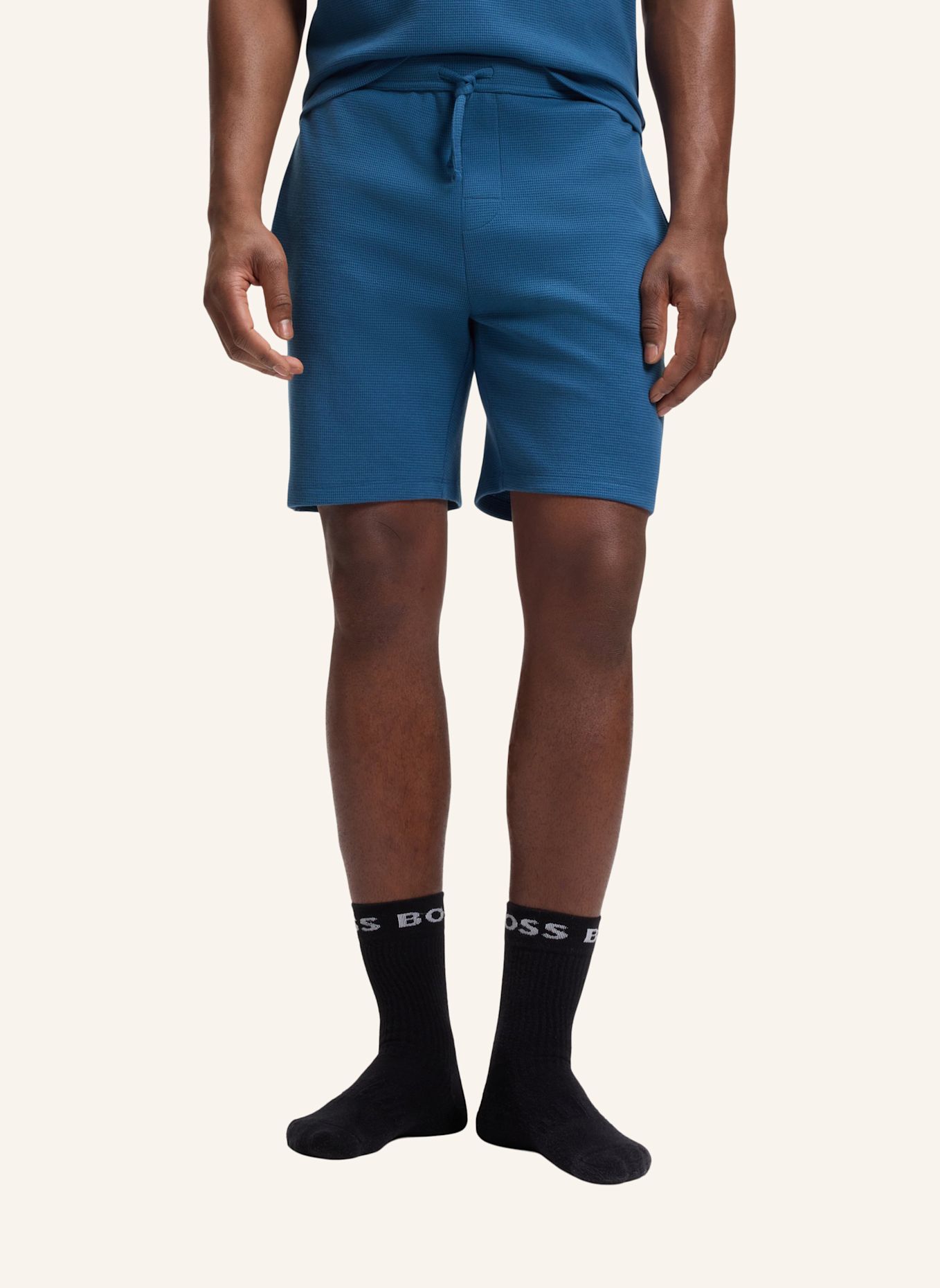 BOSS Schlafshorts: BLAU