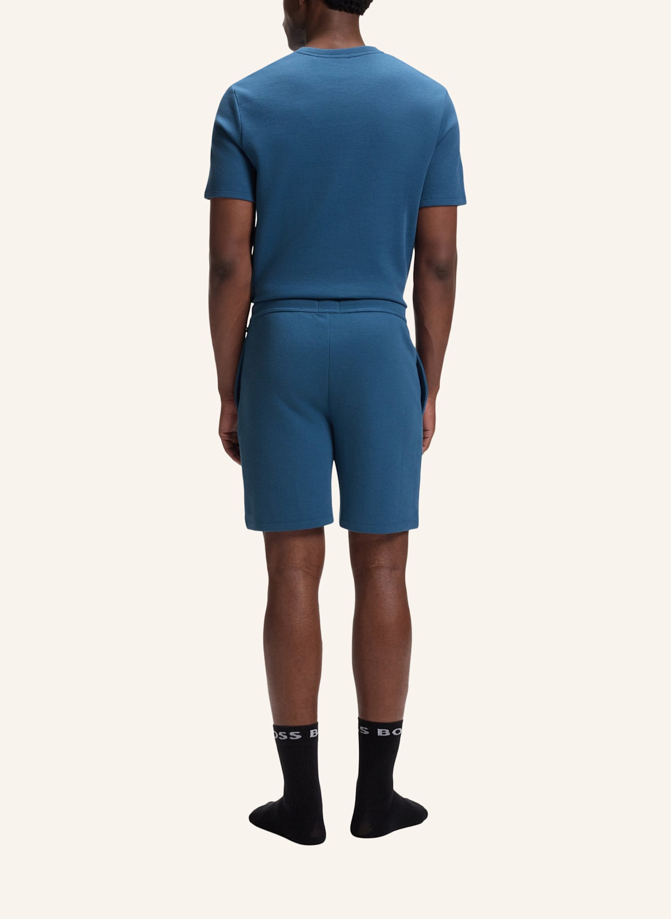 BOSS Schlafshorts: BLAU