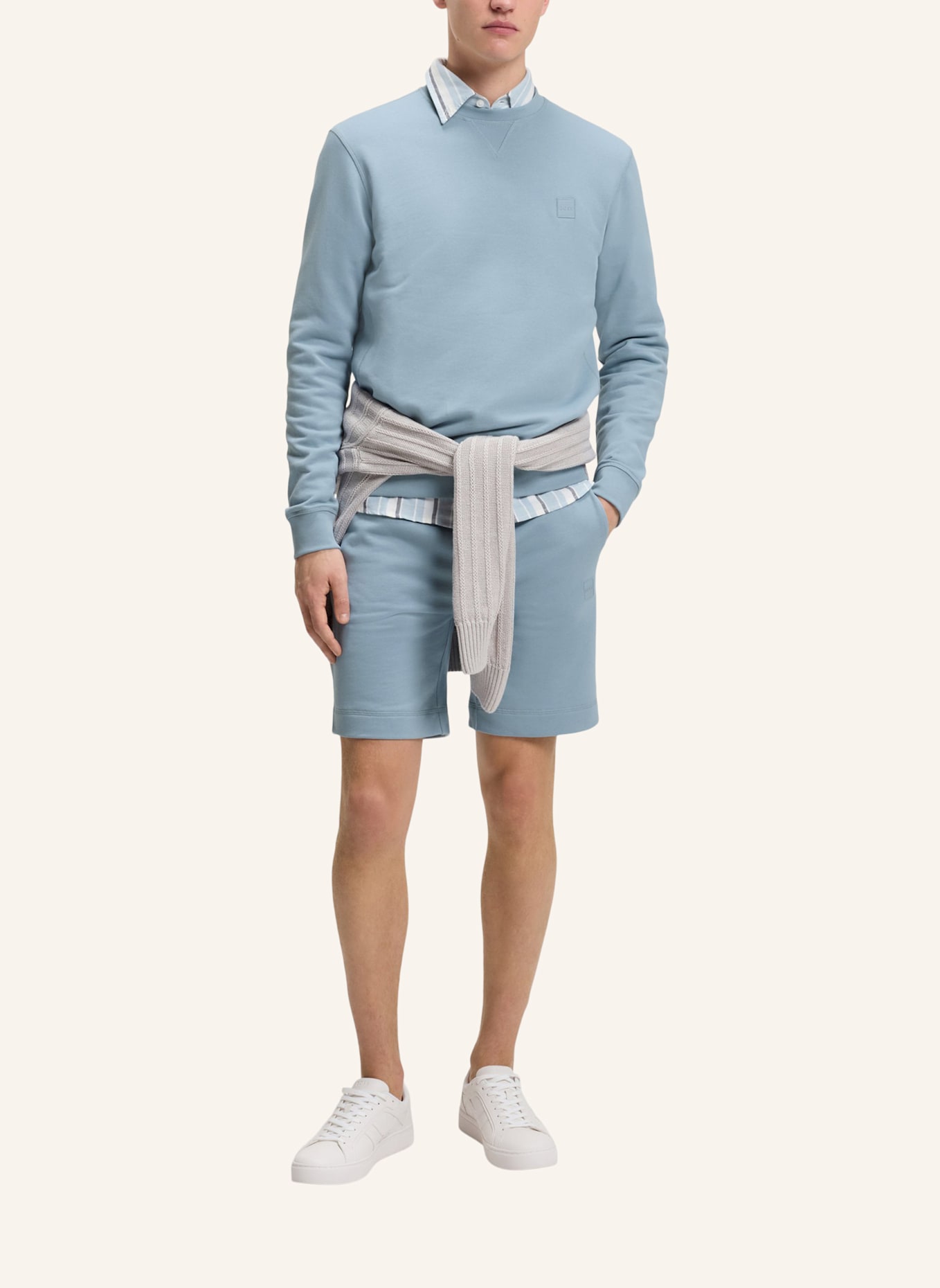 BOSS Sweatshirt WESTART: HELLBLAU
