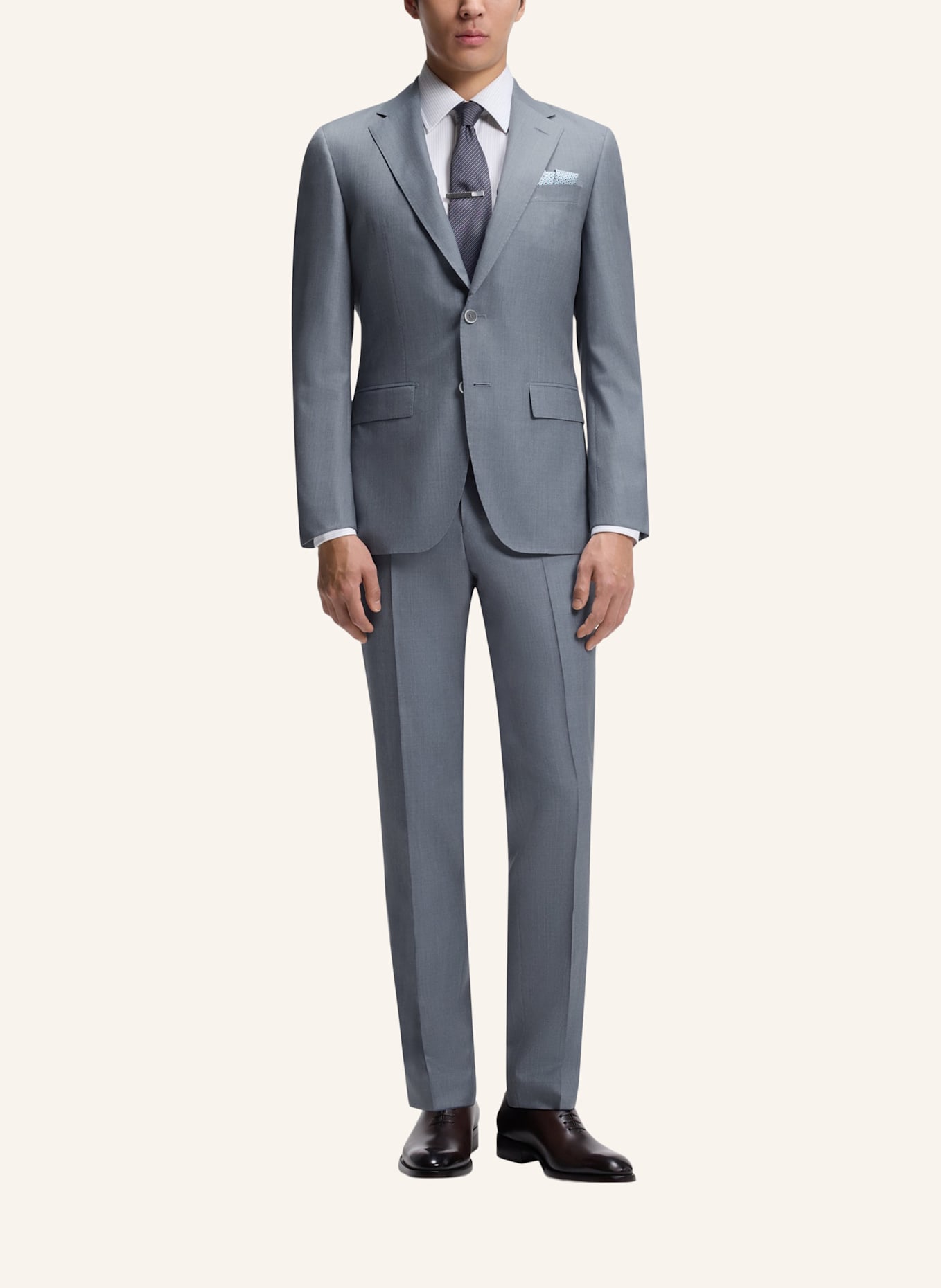 BOSS Business Anzug L-HARVERS-2PCS-241 Slim Fit: DUNKELGRÜN