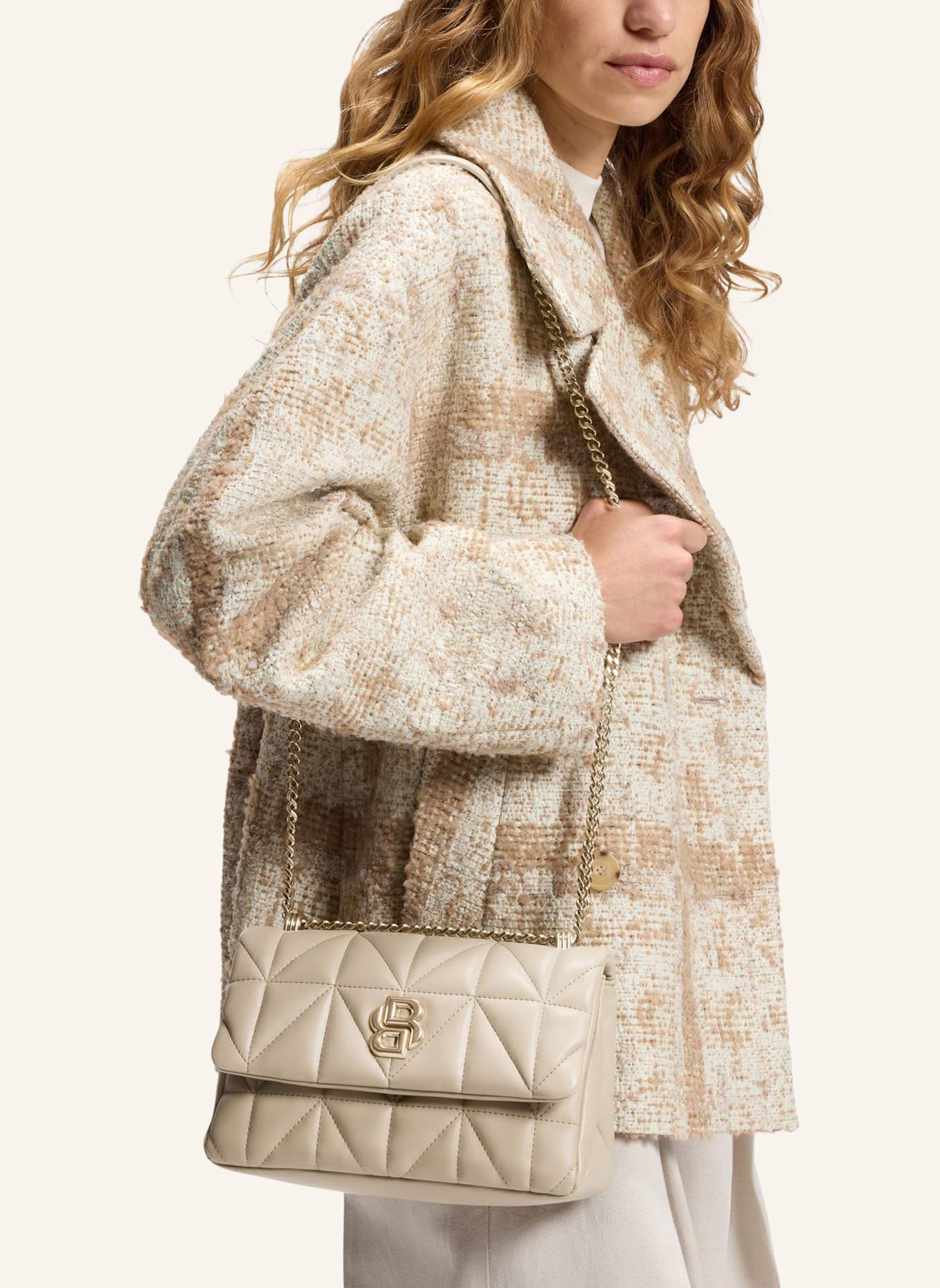 BOSS Umhängetasche B_ICON M SH. BAG QN: BEIGE