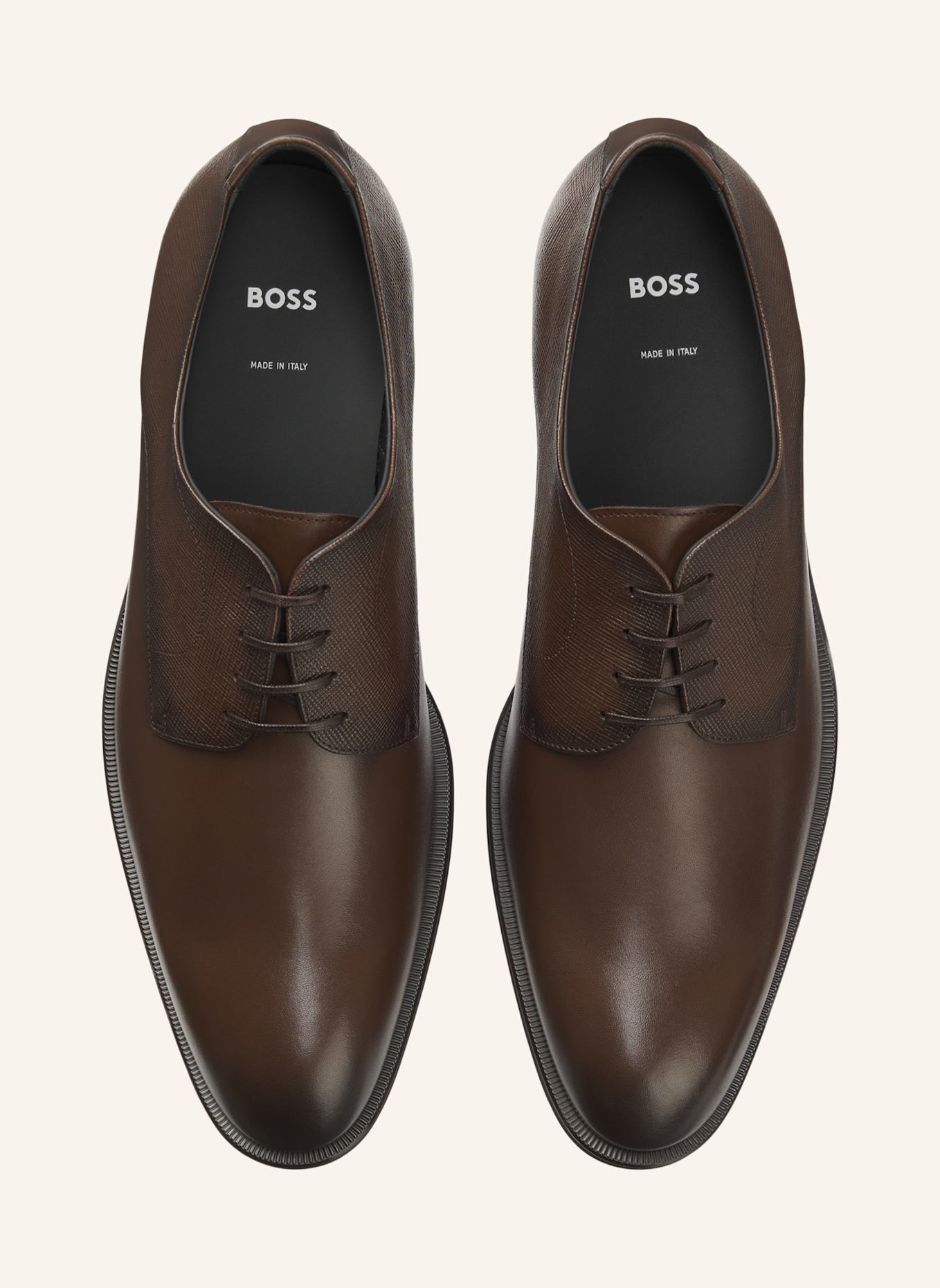 BOSS Business-Schnürschuh DERREK_DERB_BUPRPT: DUNKELBRAUN