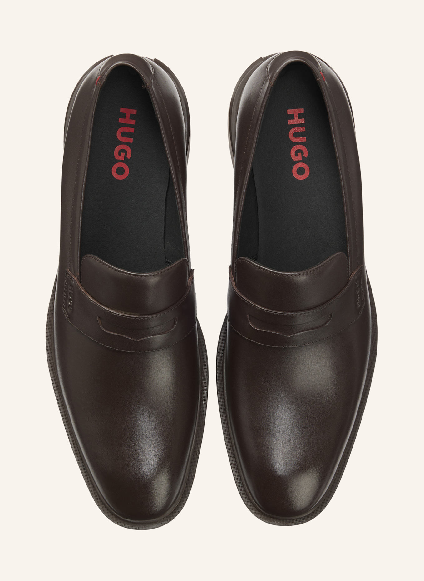 HUGO Casual Slipper GRYFF_LOAF_LTPL: DUNKELBRAUN