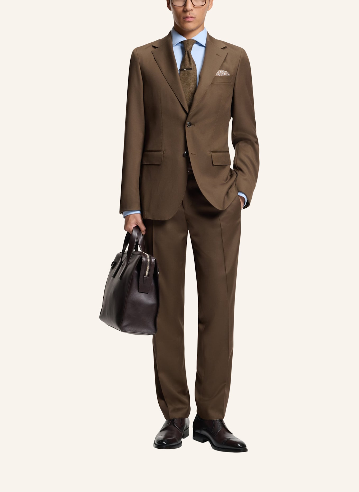 BOSS Business-Schnürschuh RILL_DERB_BUBRCT: DUNKELBRAUN