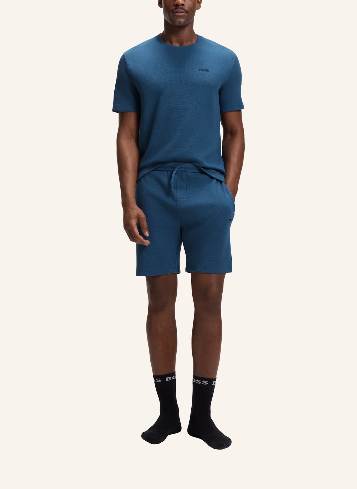 BOSS Schlafshirt: BLAU