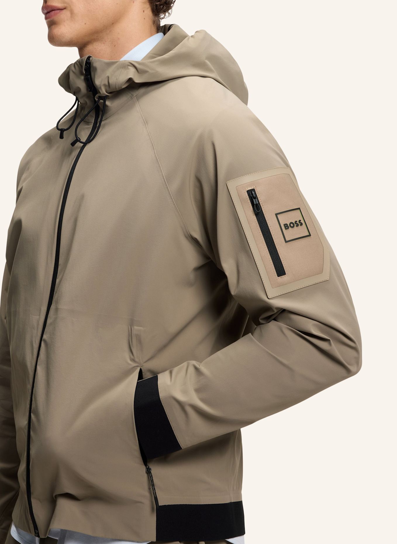 BOSS Casual Jacke OW_TERRACE JT HD Regular Fit: HELLGRÜN