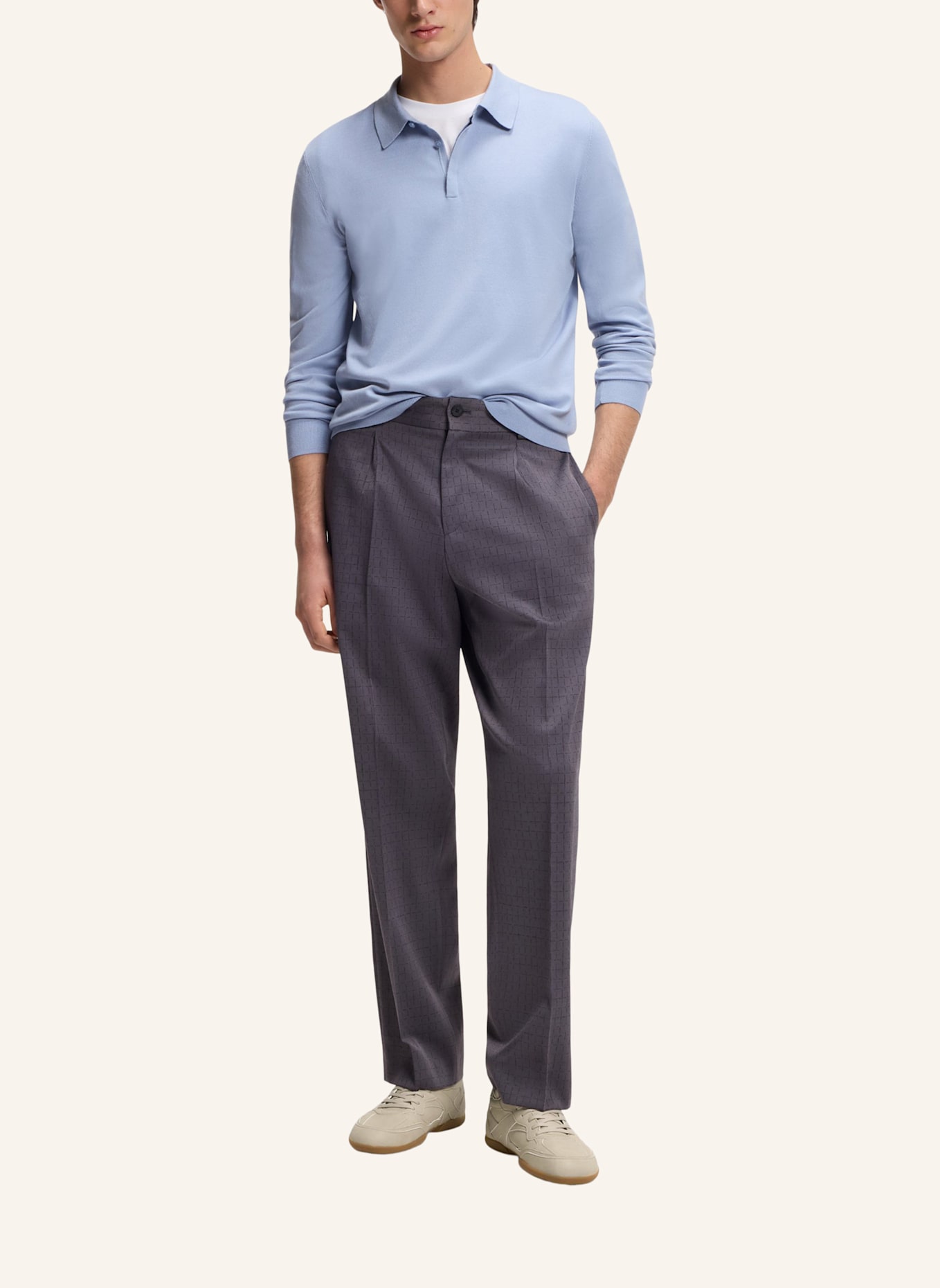 HUGO Sneaker KEESTON_NUPU: BEIGE