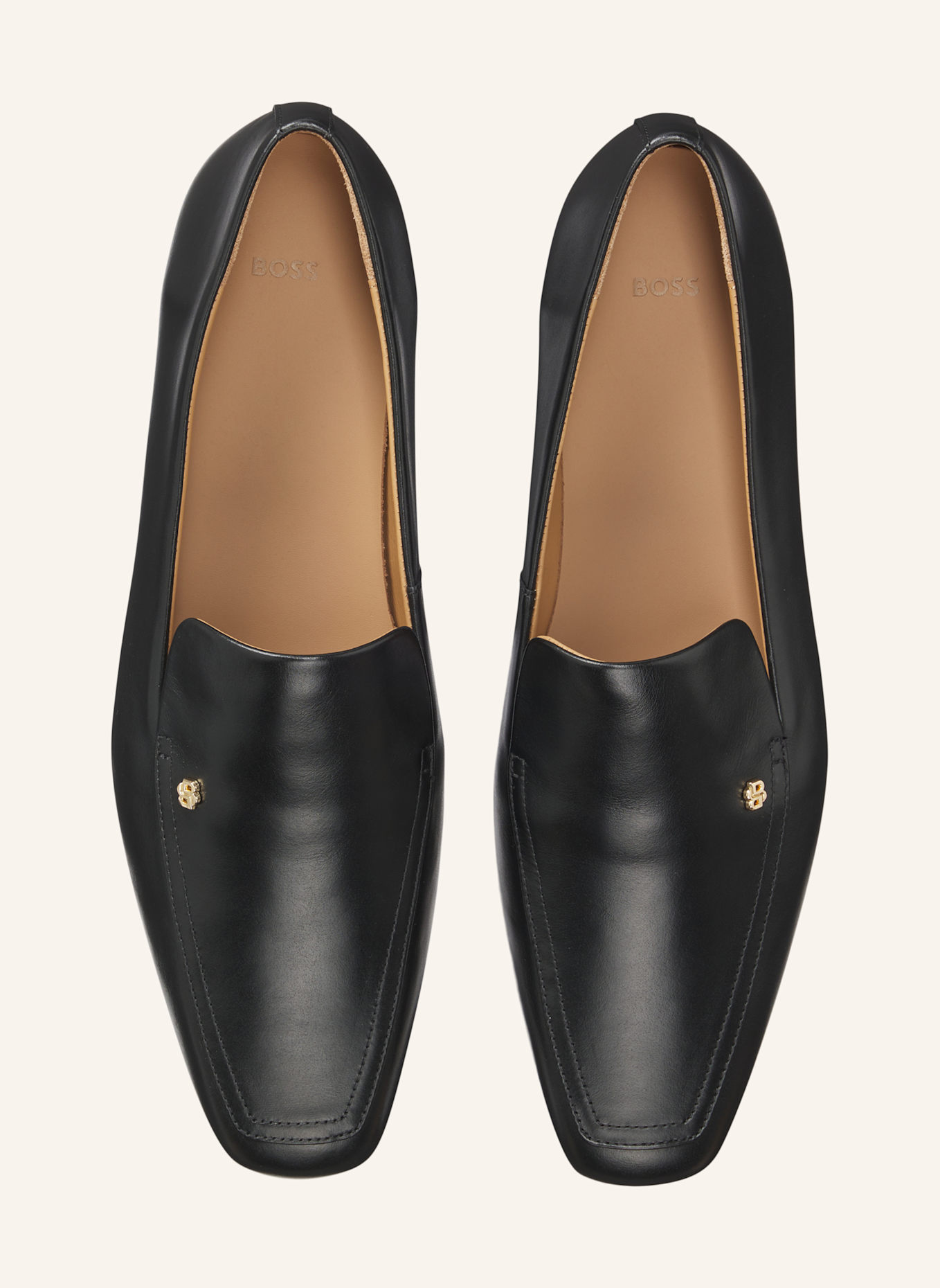 BOSS Flacher Schuh CHARLIZE_LOAFER_LTS: SCHWARZ