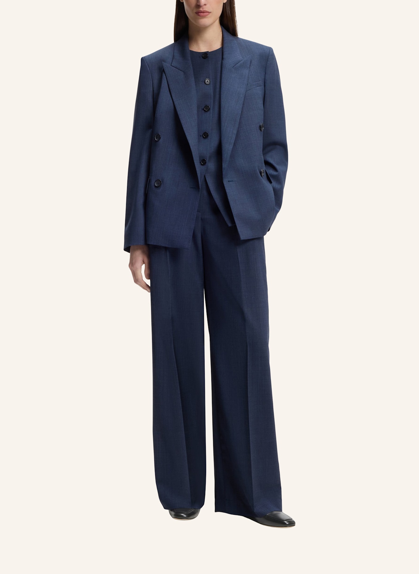 BOSS Flacher Schuh CHARLIZE_LOAFER_LTS: SCHWARZ