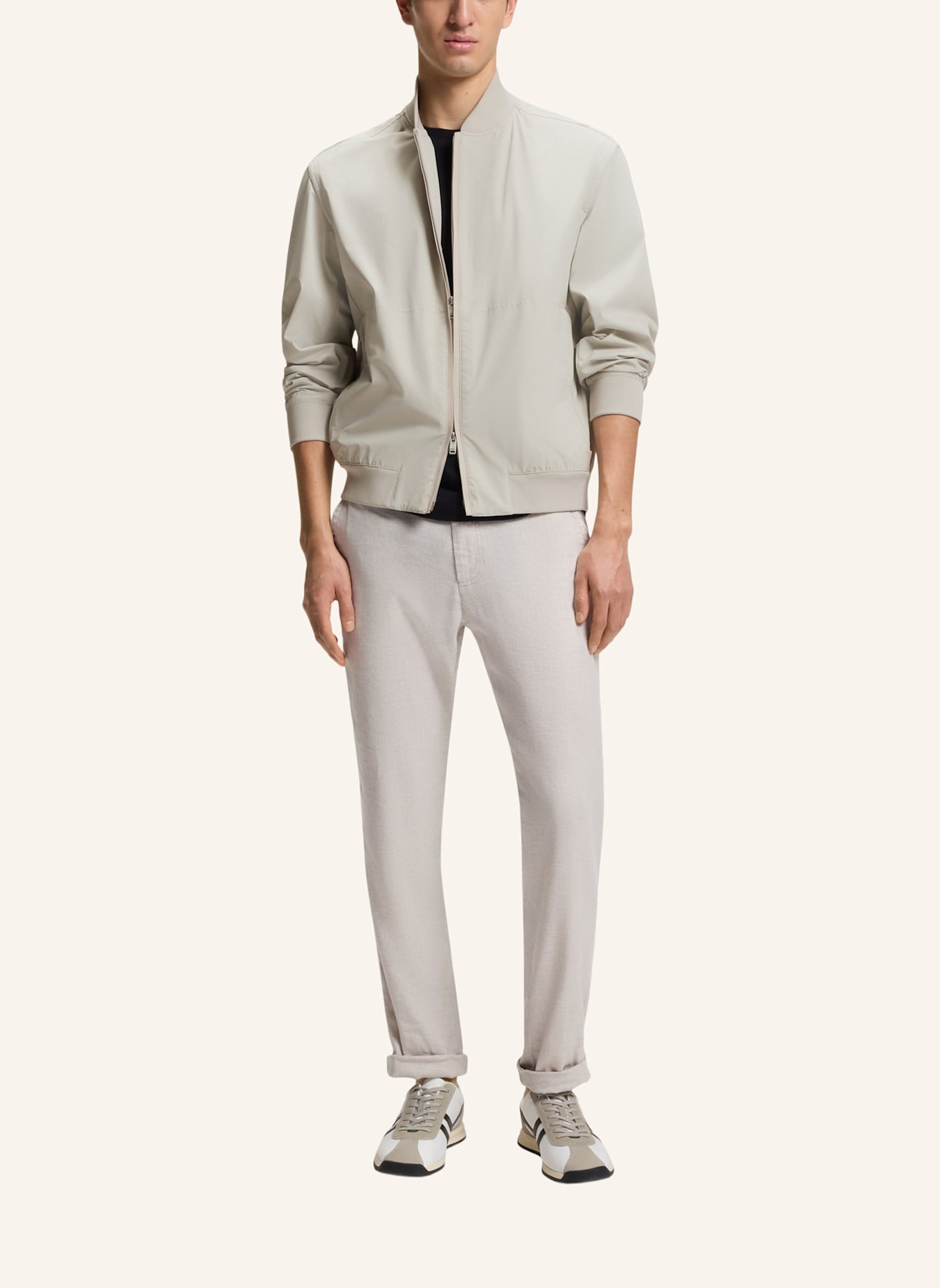 BOSS Casual Jacke OSURF Regular Fit: GRAU