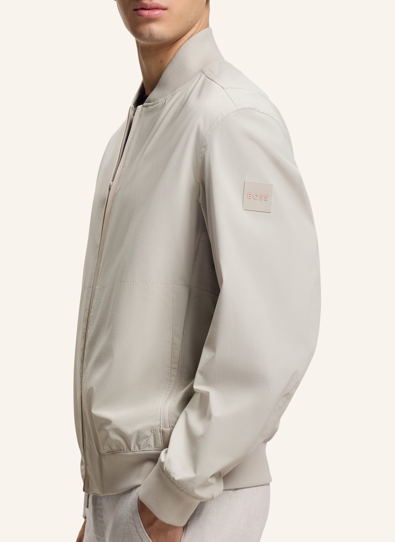 BOSS Casual Jacke OSURF Regular Fit: GRAU