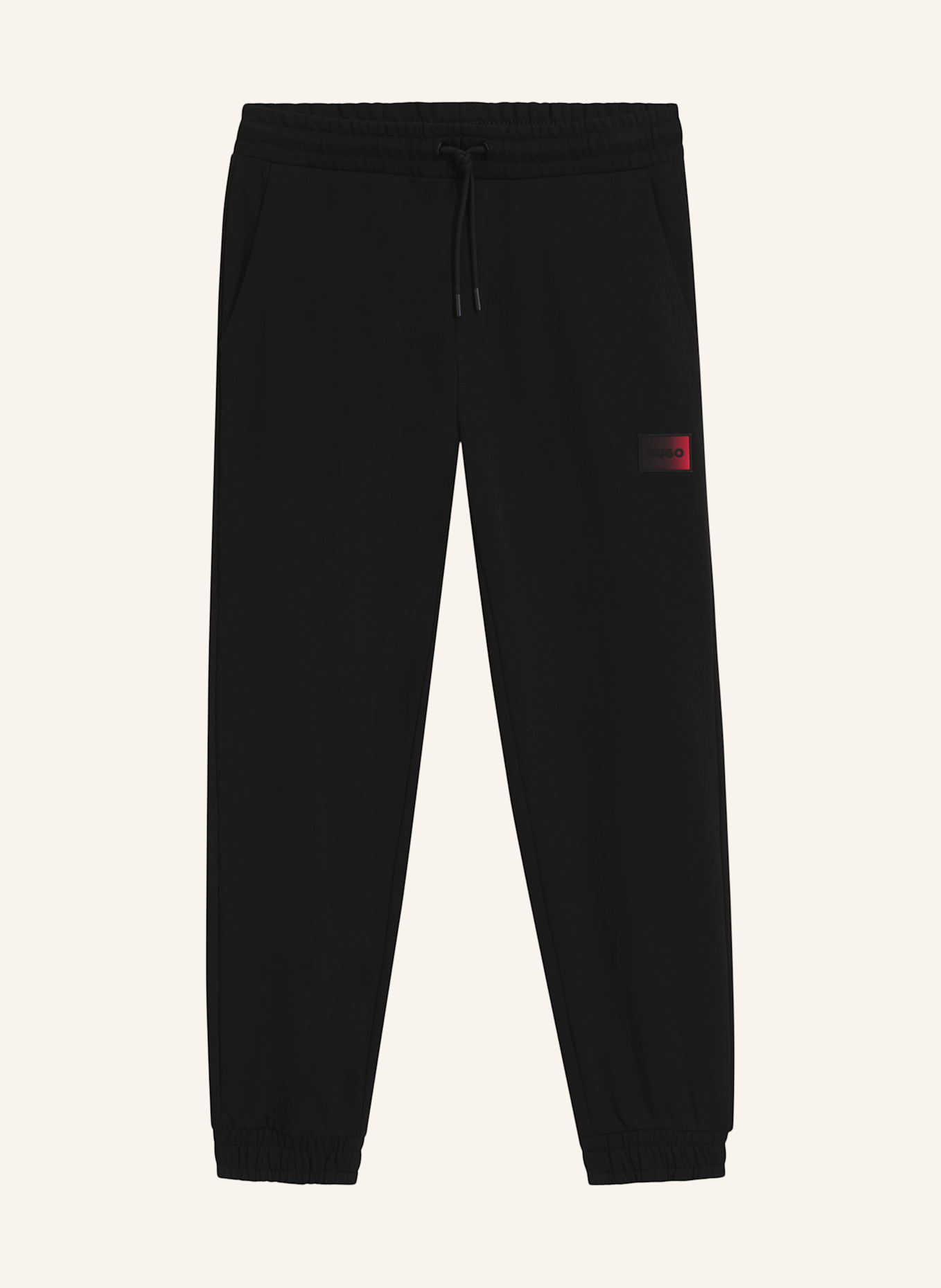 HUGO Casual Hose DANOPAN Relaxed Fit: SCHWARZ
