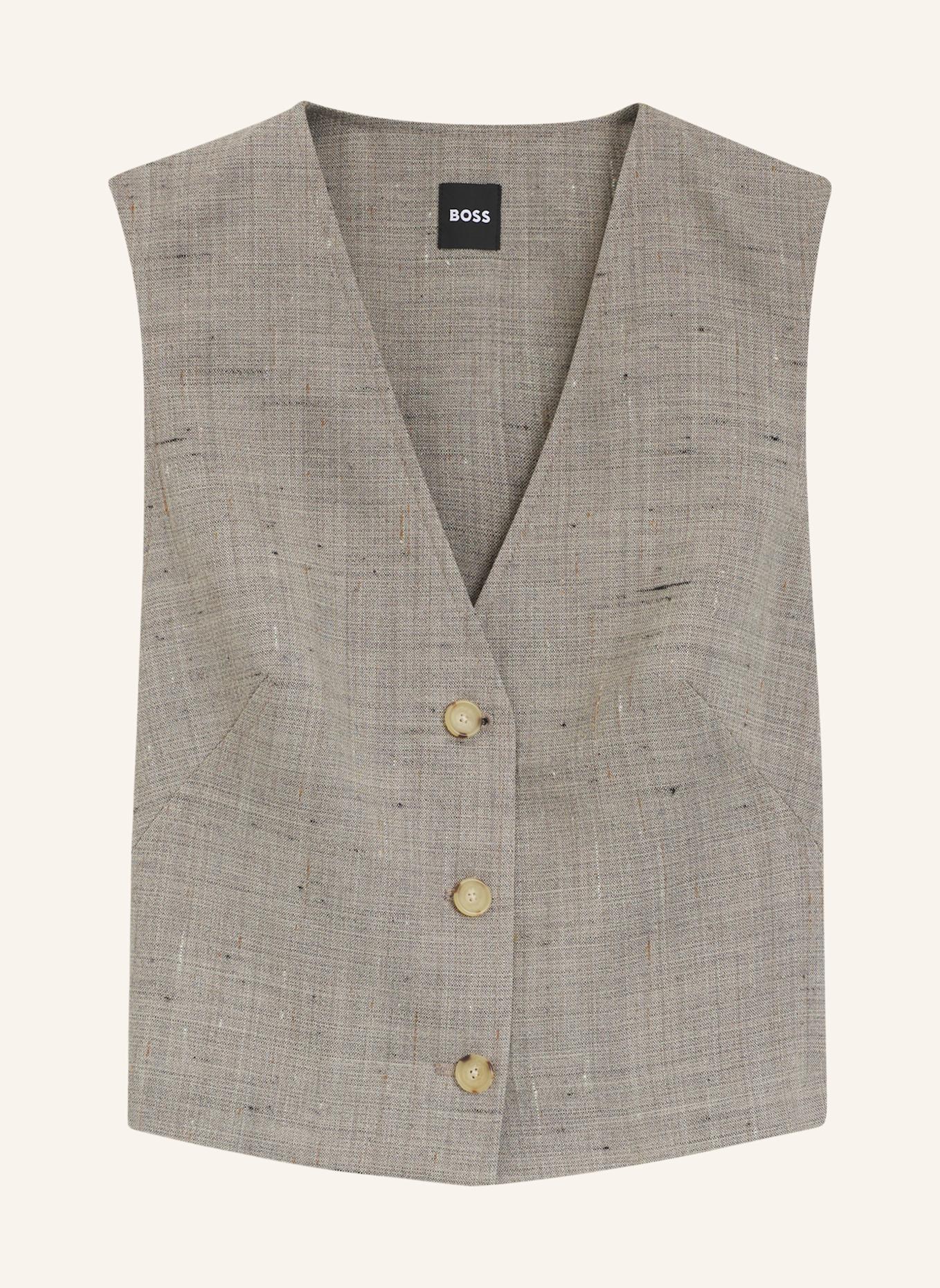 BOSS Blazer JULINIA-CROP Regular Fit: BRAUN