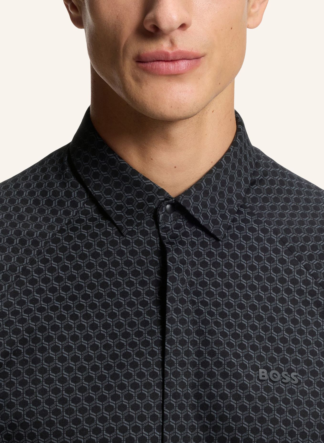 BOSS Casual Hemd ST_EXCURSE S Regular Fit: SCHWARZ