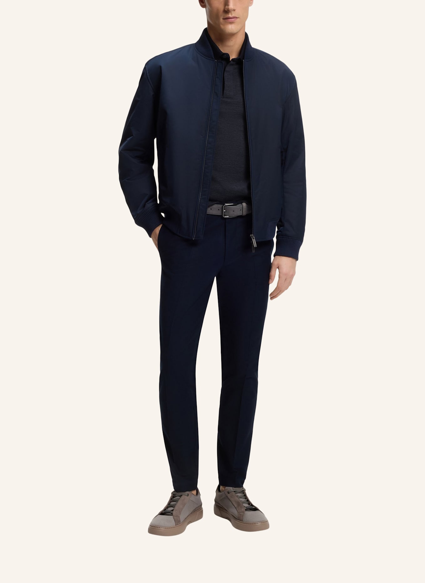 BOSS Poloshirt C-PROUT 242_AM Regular Fit: DUNKELBLAU