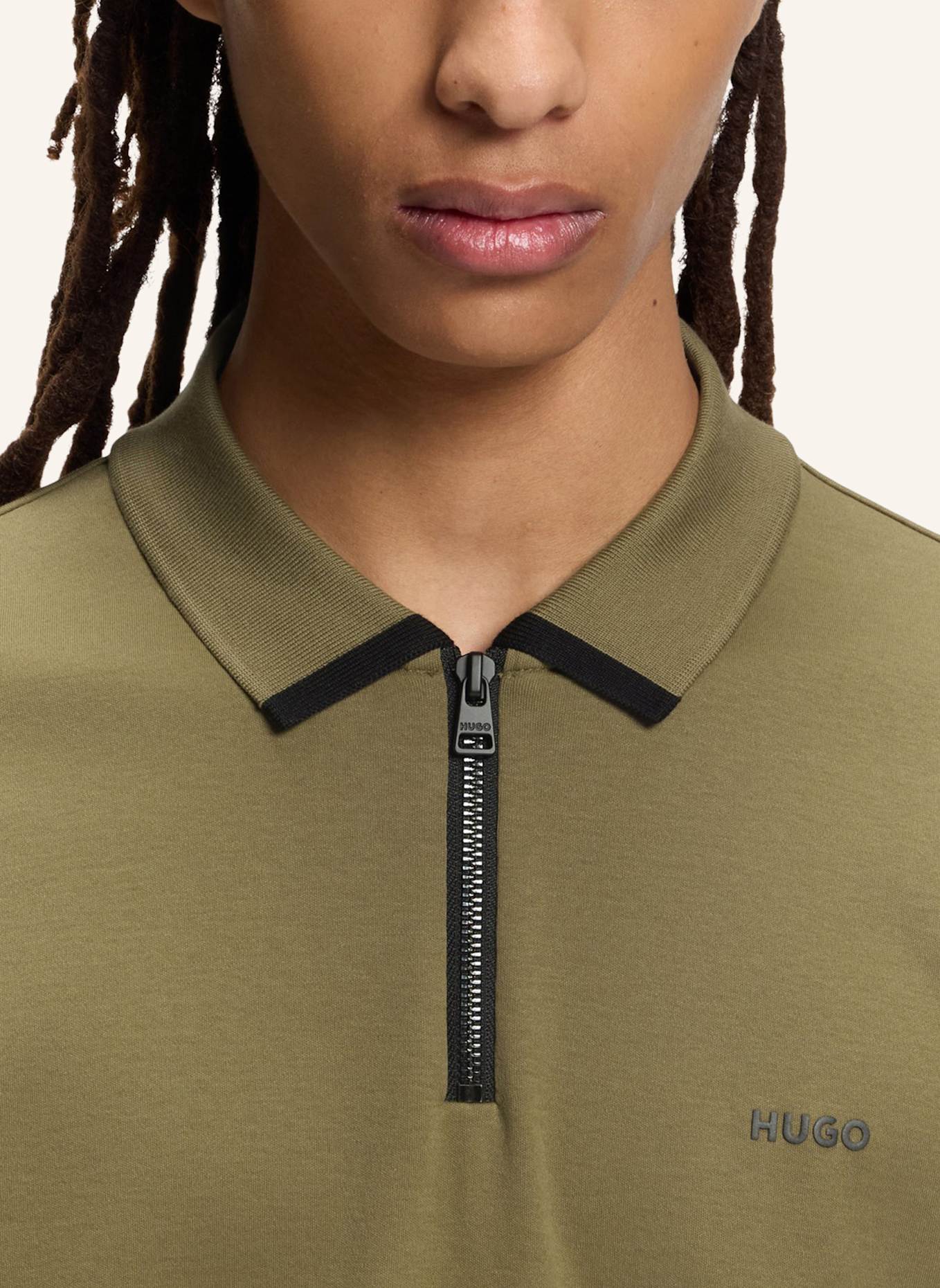 HUGO Poloshirt DALOMINO Regular Fit: GRÜN