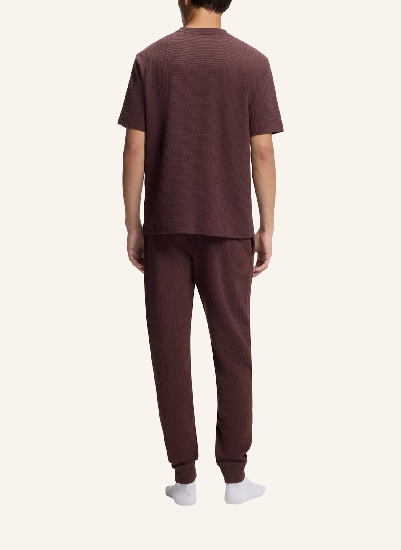 HUGO Schlafshirt AUSTIN: BRAUN